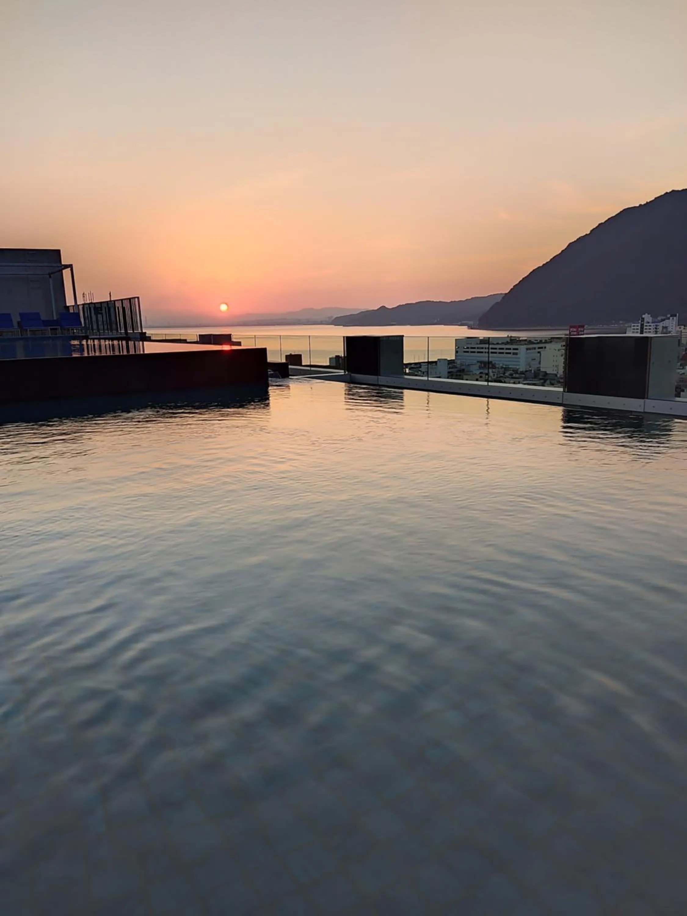 Pool view in AMANEK Inn Beppu