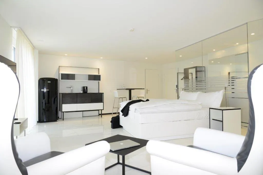 Kitchen or kitchenette in Boutiquehotel Thessoni Classic & Self service Residence Home Zürich