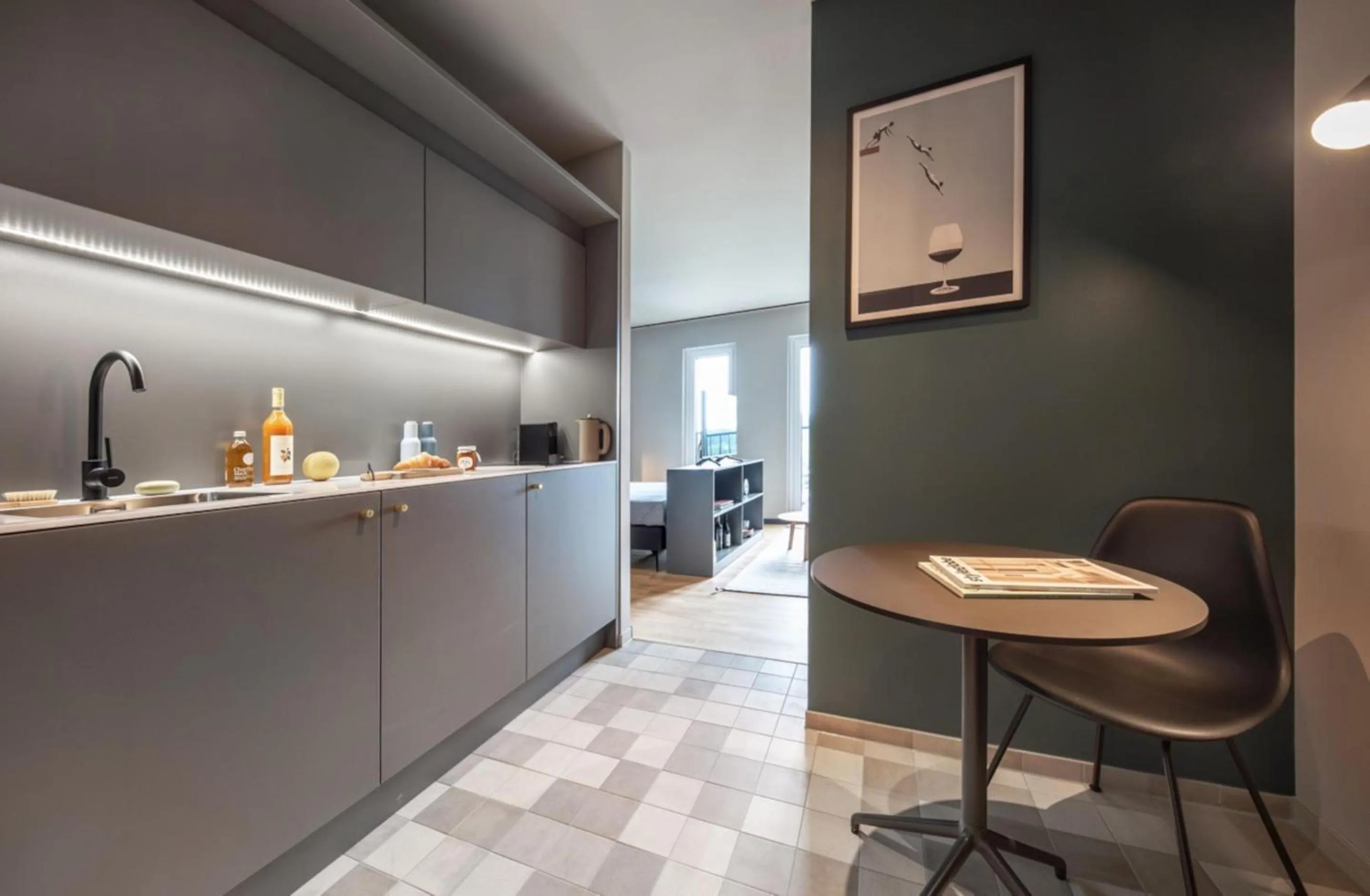 Kitchen or kitchenette in ipartment Braunschweig HOME by Best Western