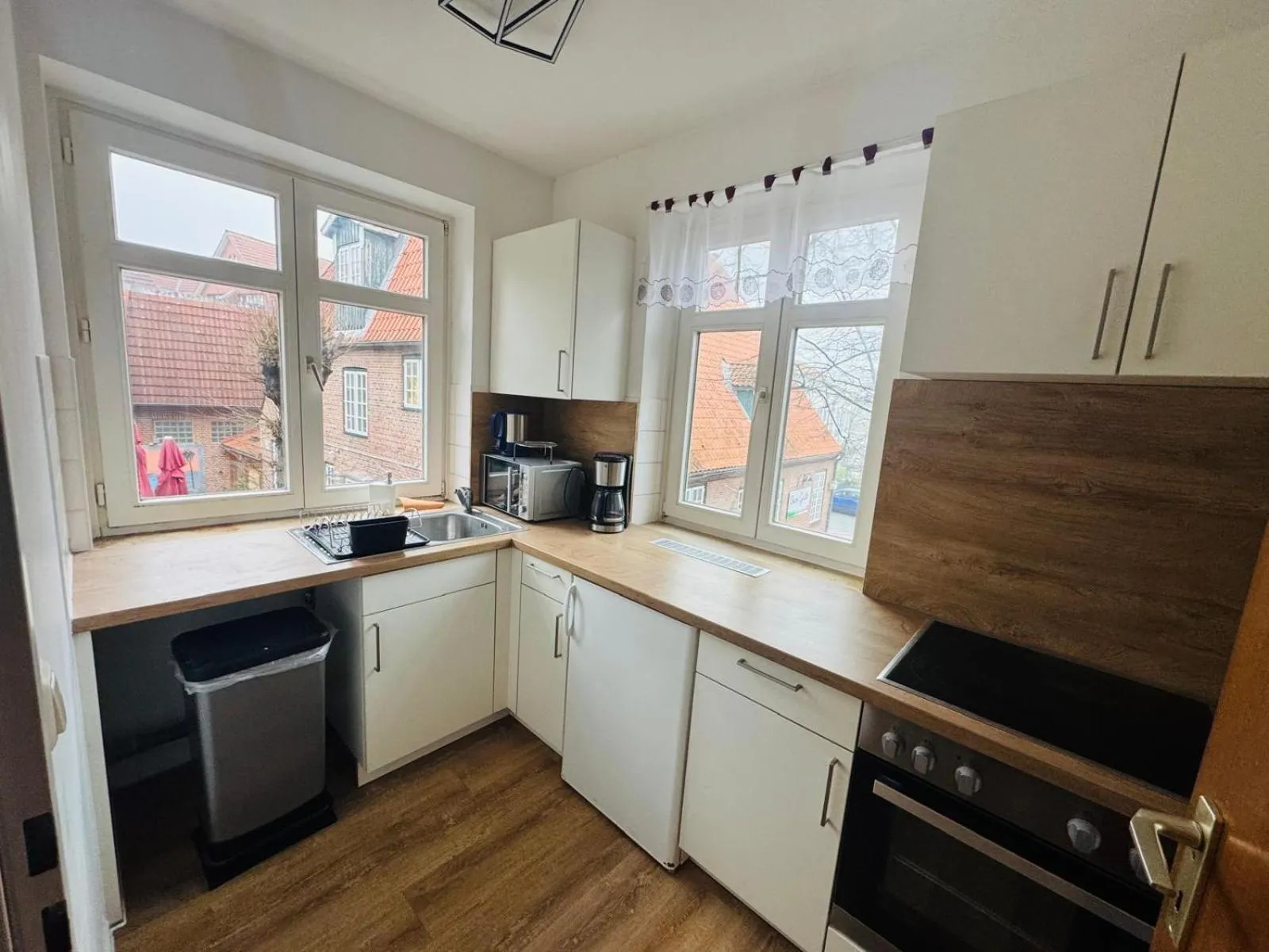 Kitchen or kitchenette in Hotel Diamant