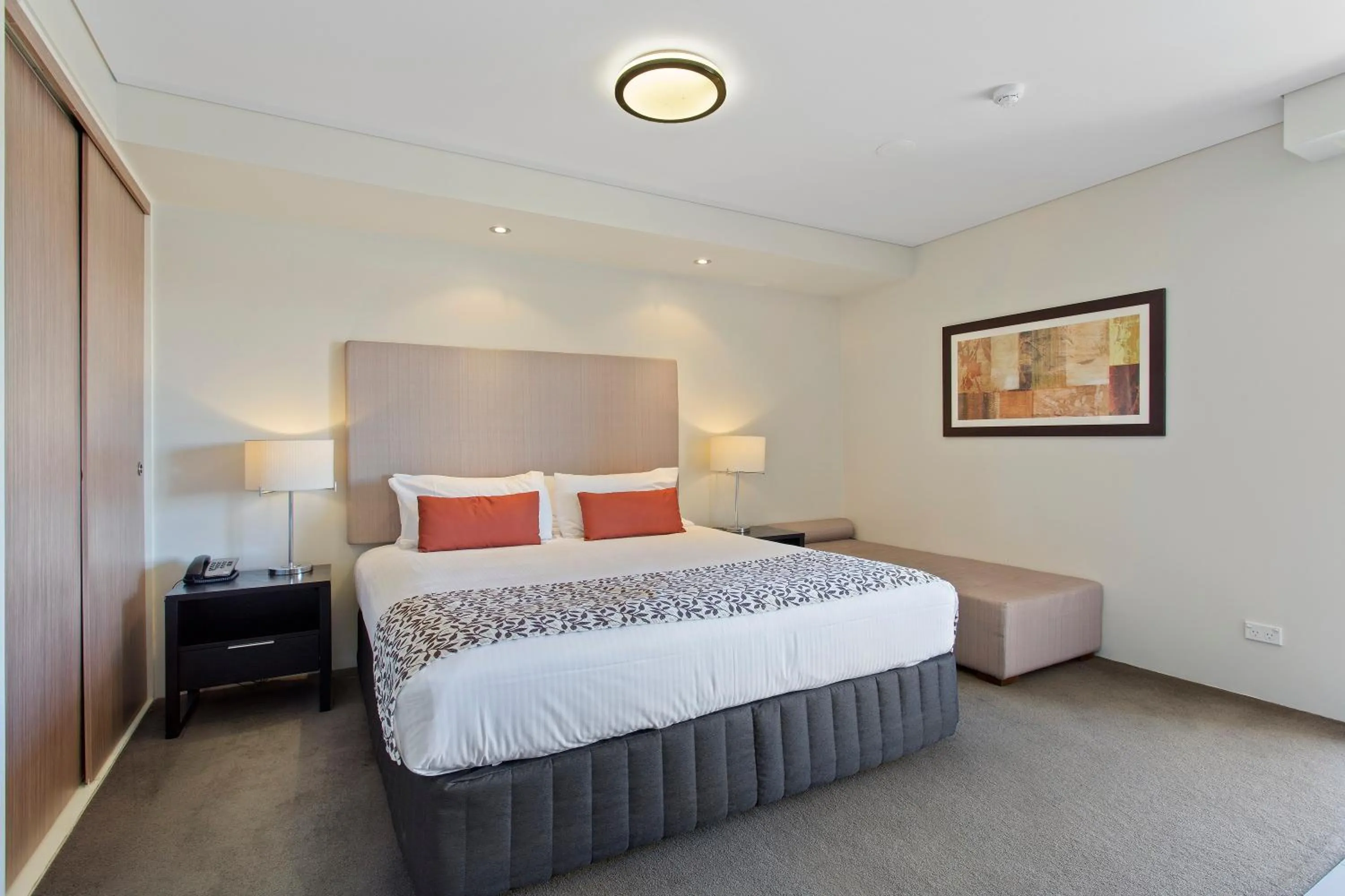 Bedroom, Bed in CBD Executive Apartments