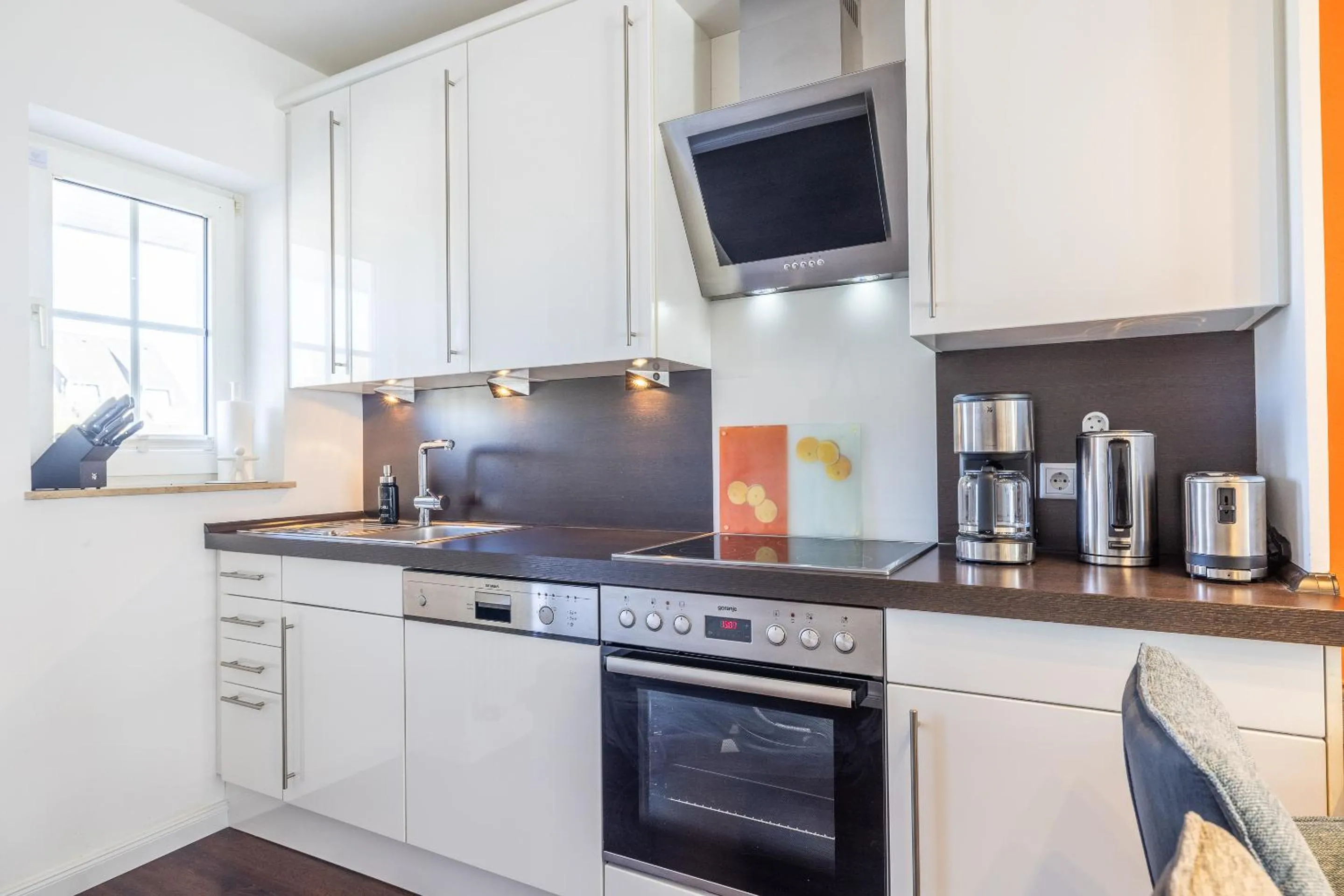 Kitchen or kitchenette in Fewo Westerbrise App 2 Studio Veit