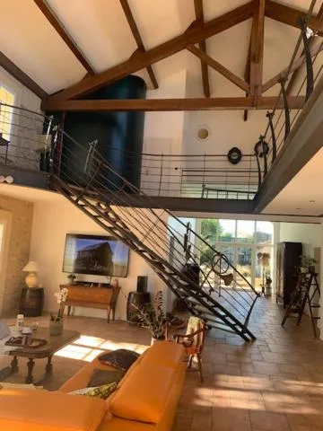 Living room in Chambres d'hôtes la Soulenque Luxury B & B