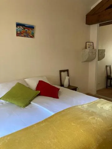 Bed in Chambres d'hôtes la Soulenque Luxury B & B