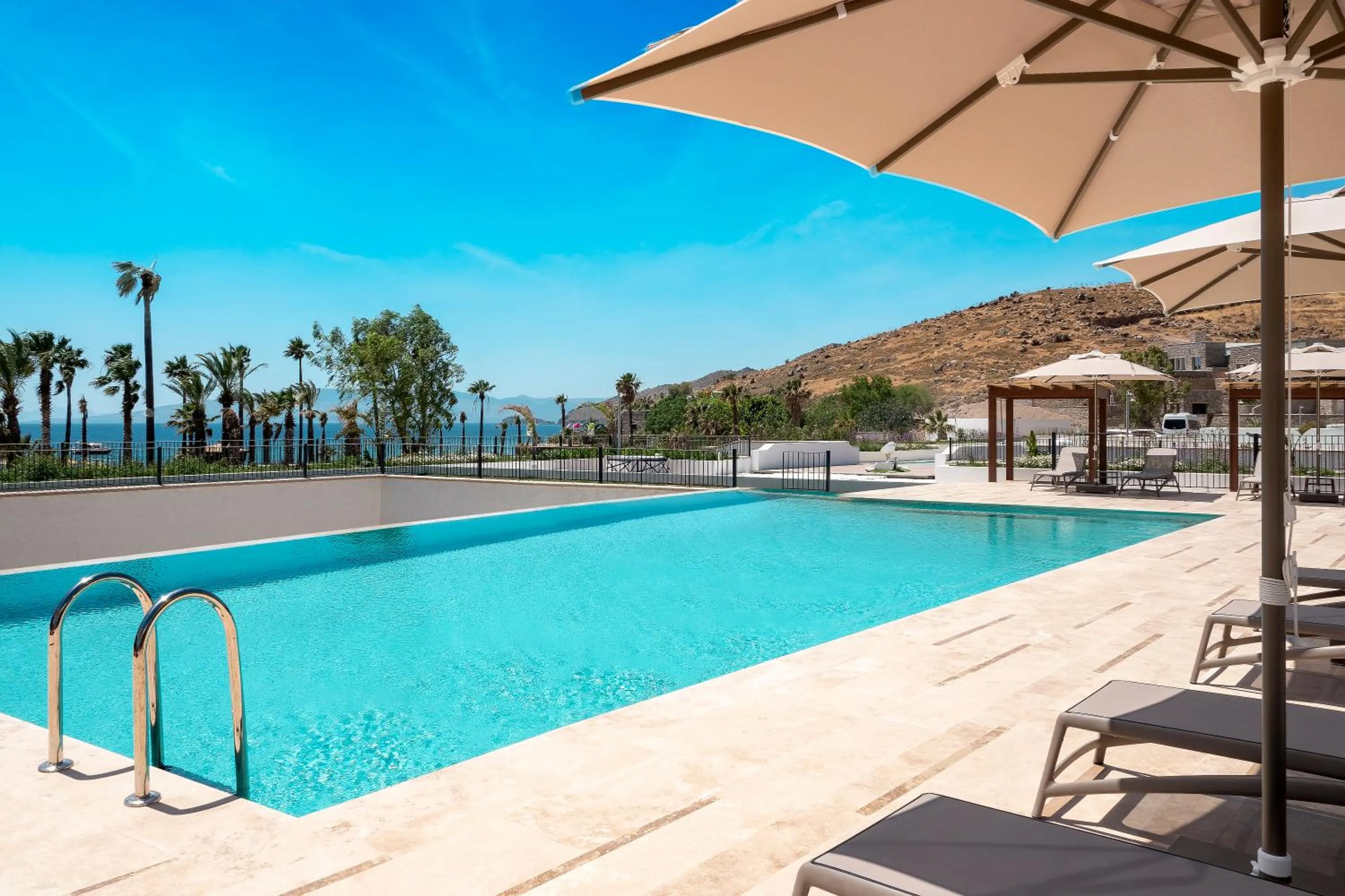 Pool view in Radisson Collection Hotel, Bodrum