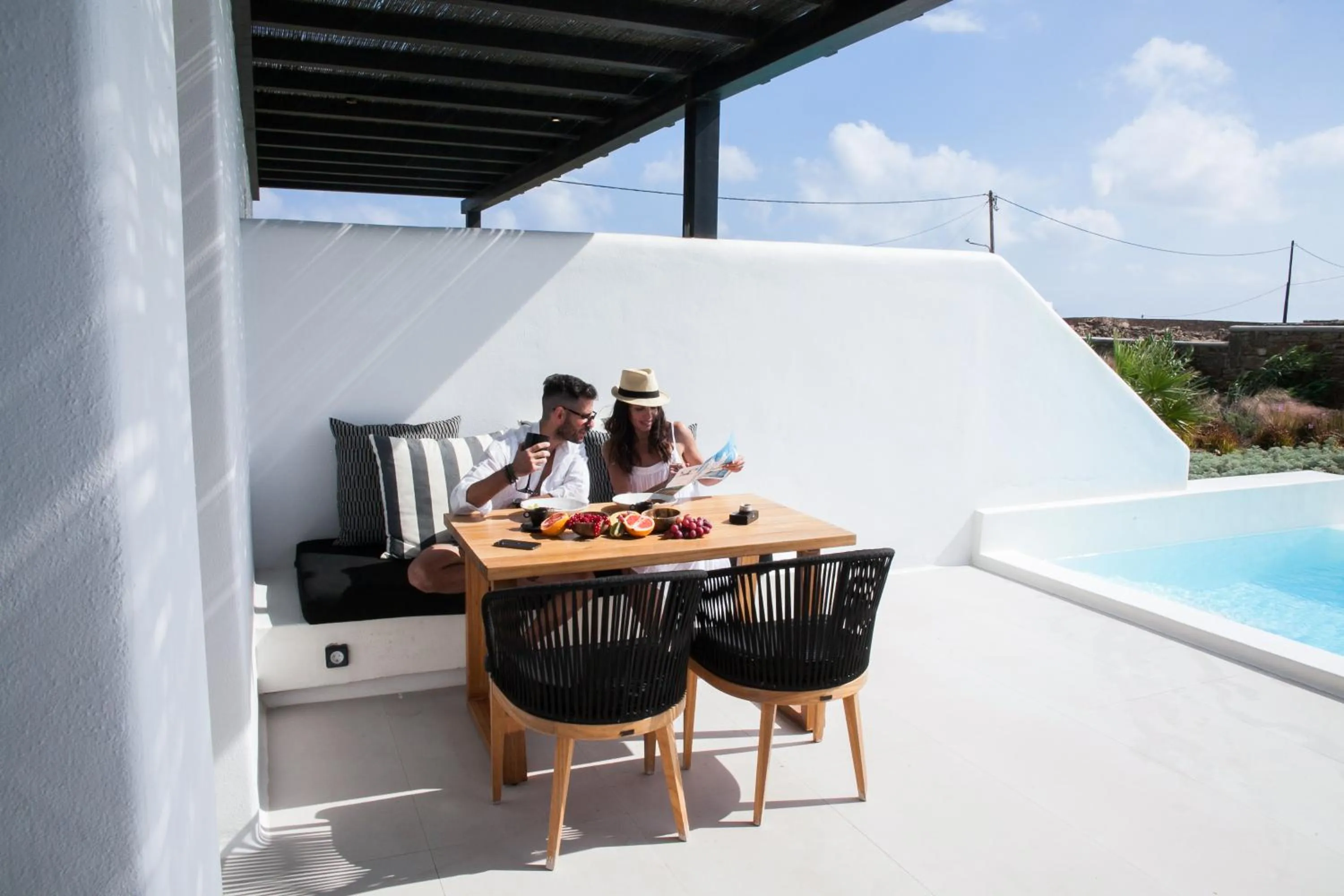 Balcony/Terrace in Agrari Bo Suites by Mykonos Rocks
