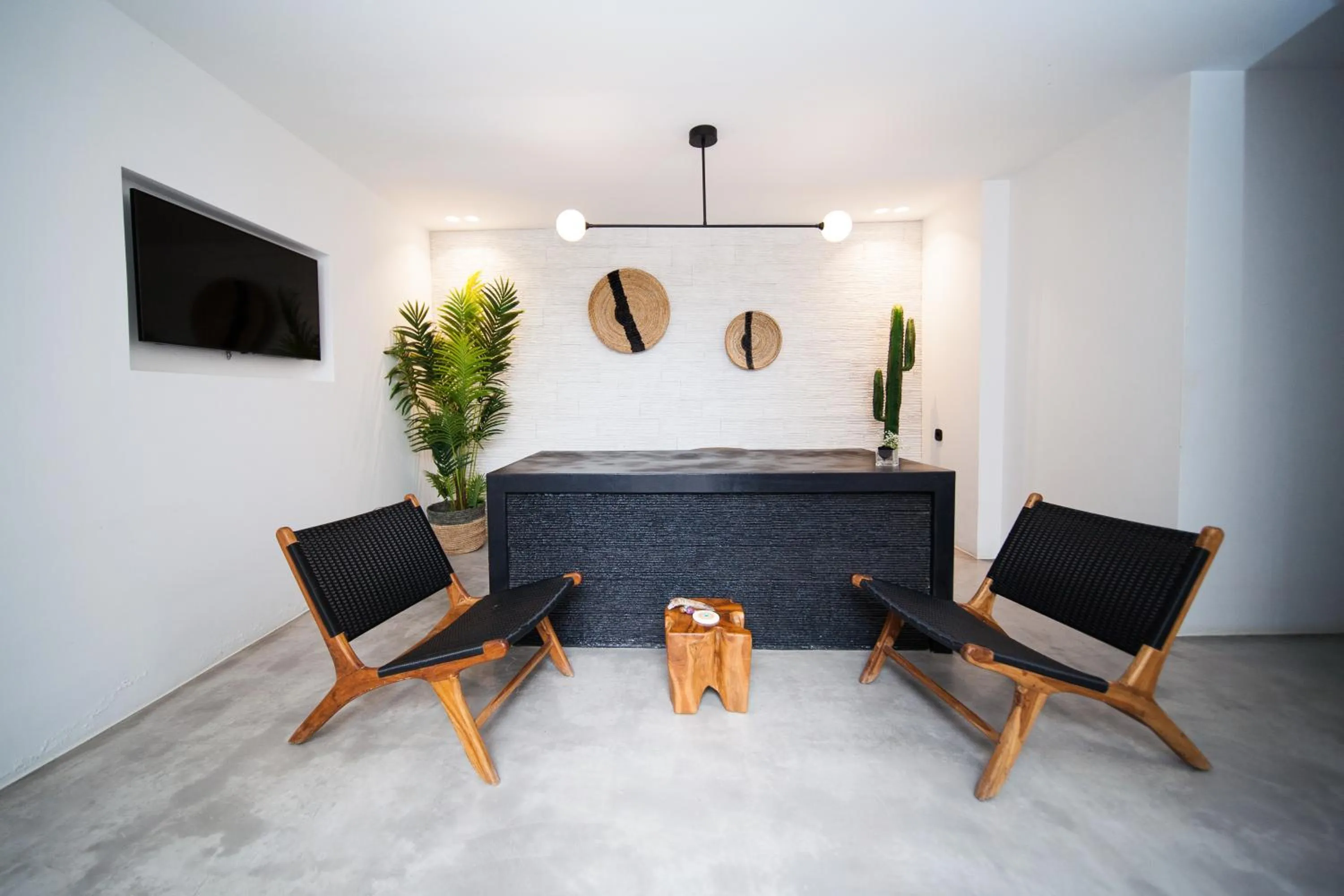 Seating area in Agrari Bo Suites by Mykonos Rocks