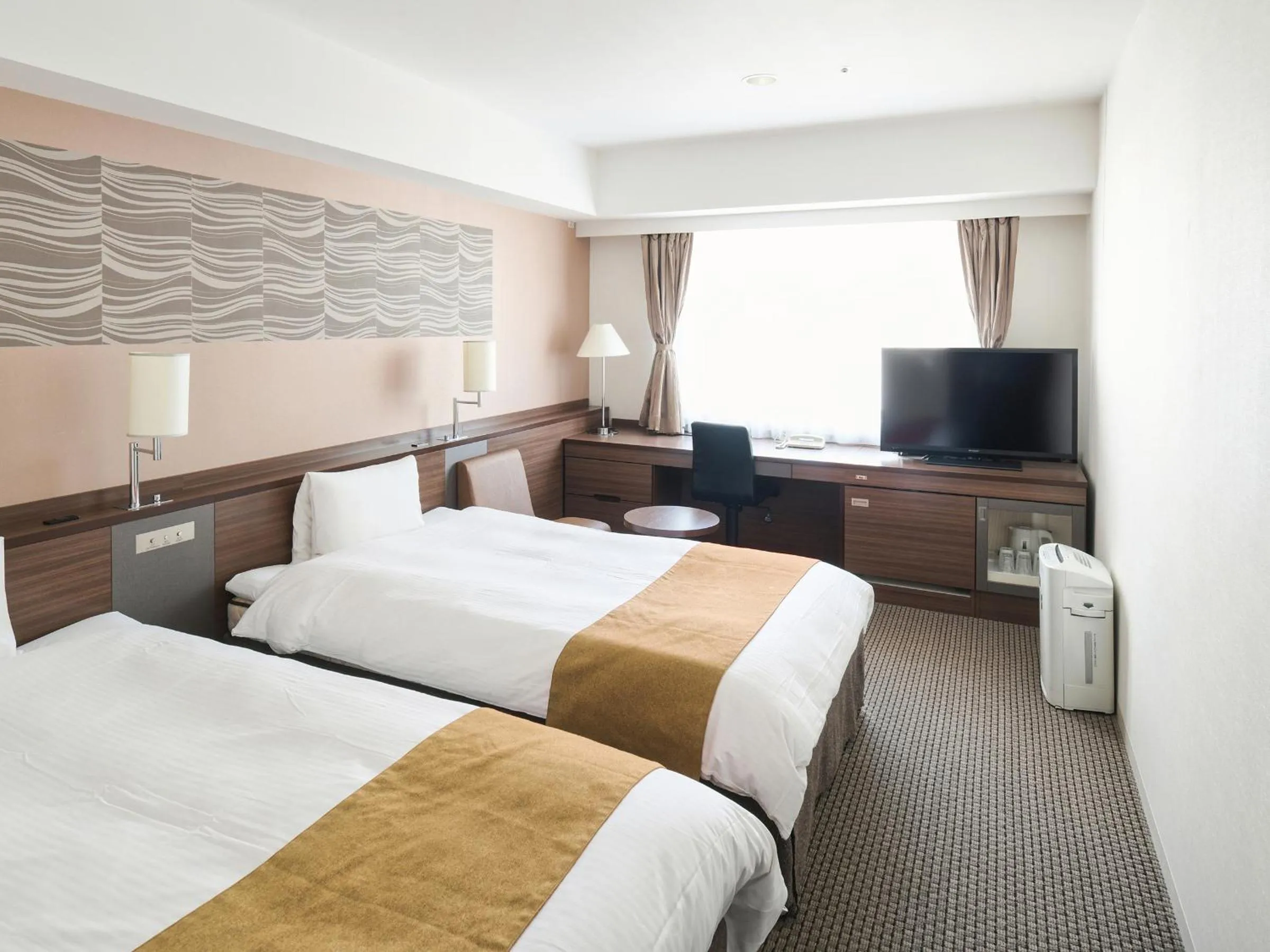 View (from property/room), Bed in Vessel Inn Sapporo Nakajima Park