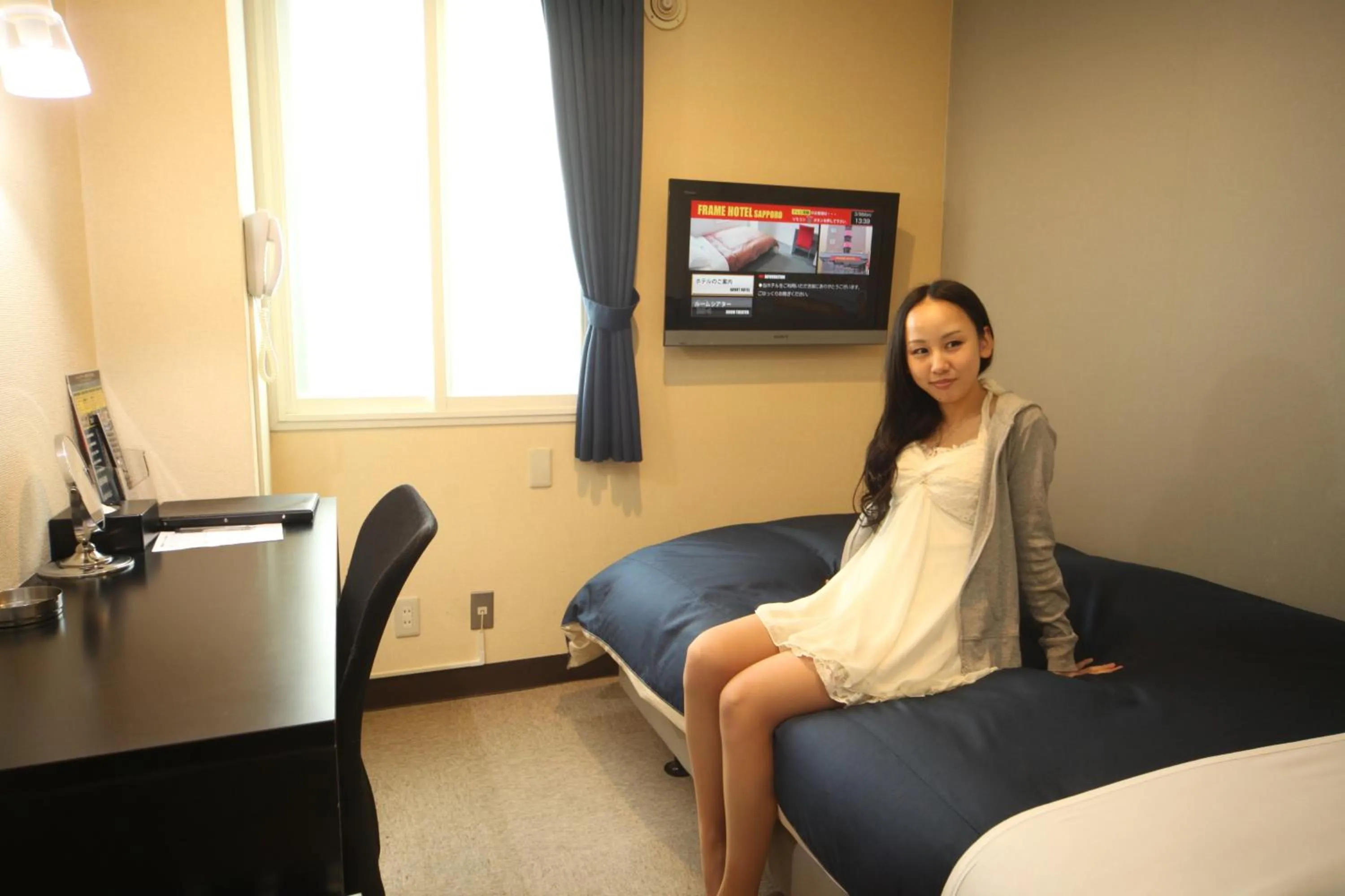 Bedroom, Bed in Frame Hotel Sapporo