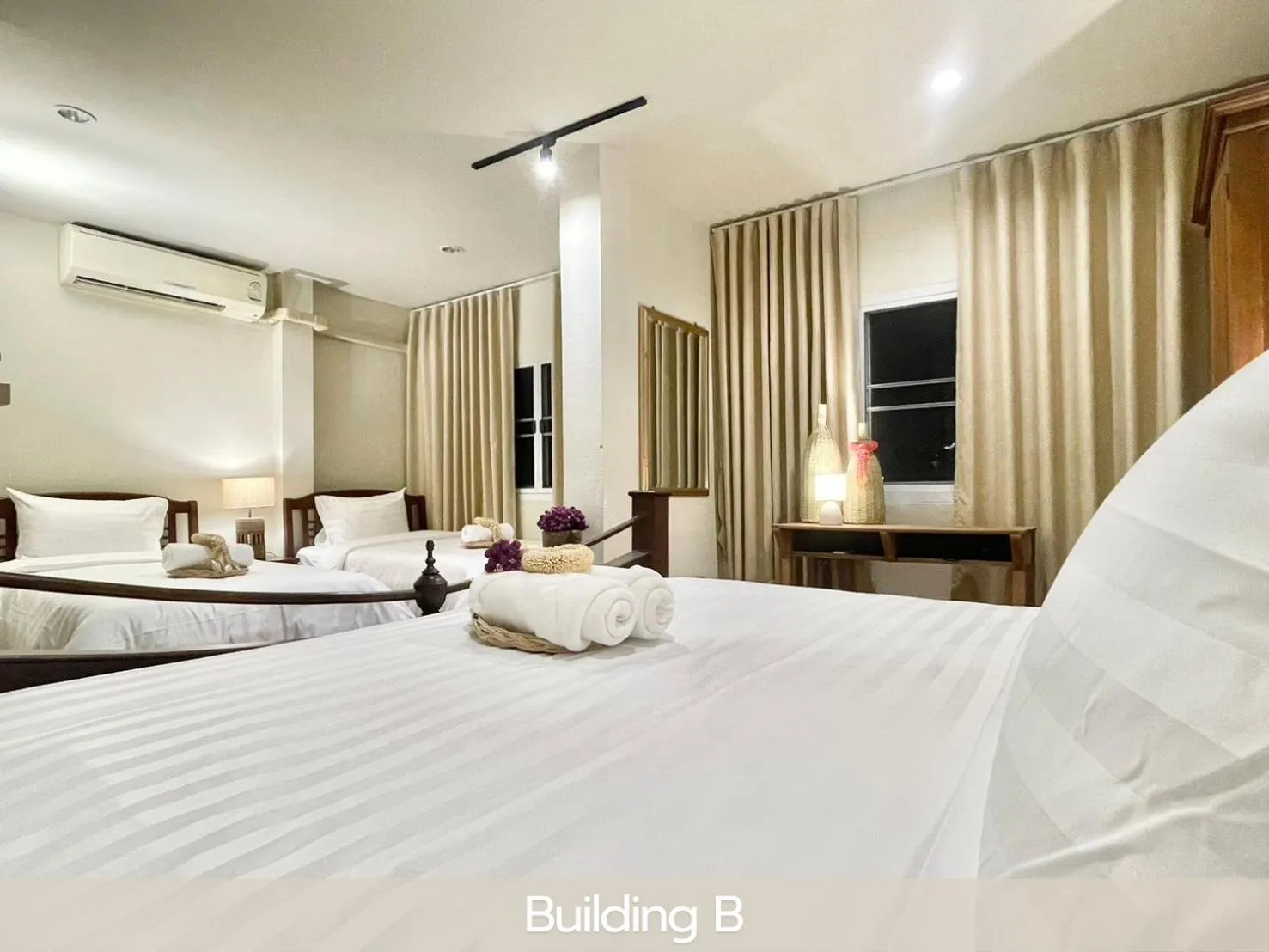 Bed in Sabaiday Guesthouse Nimman