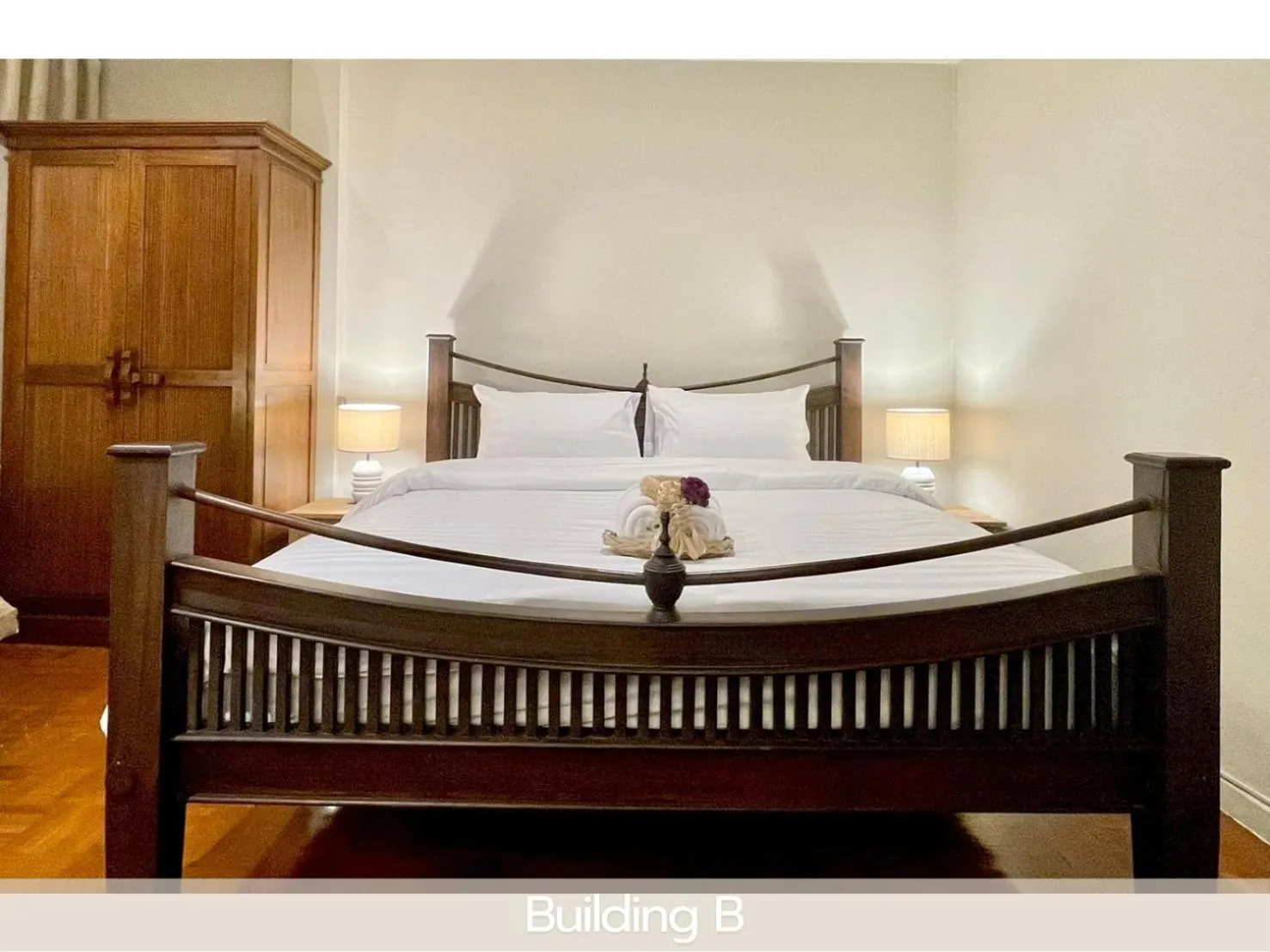 Bed in Sabaiday Guesthouse Nimman