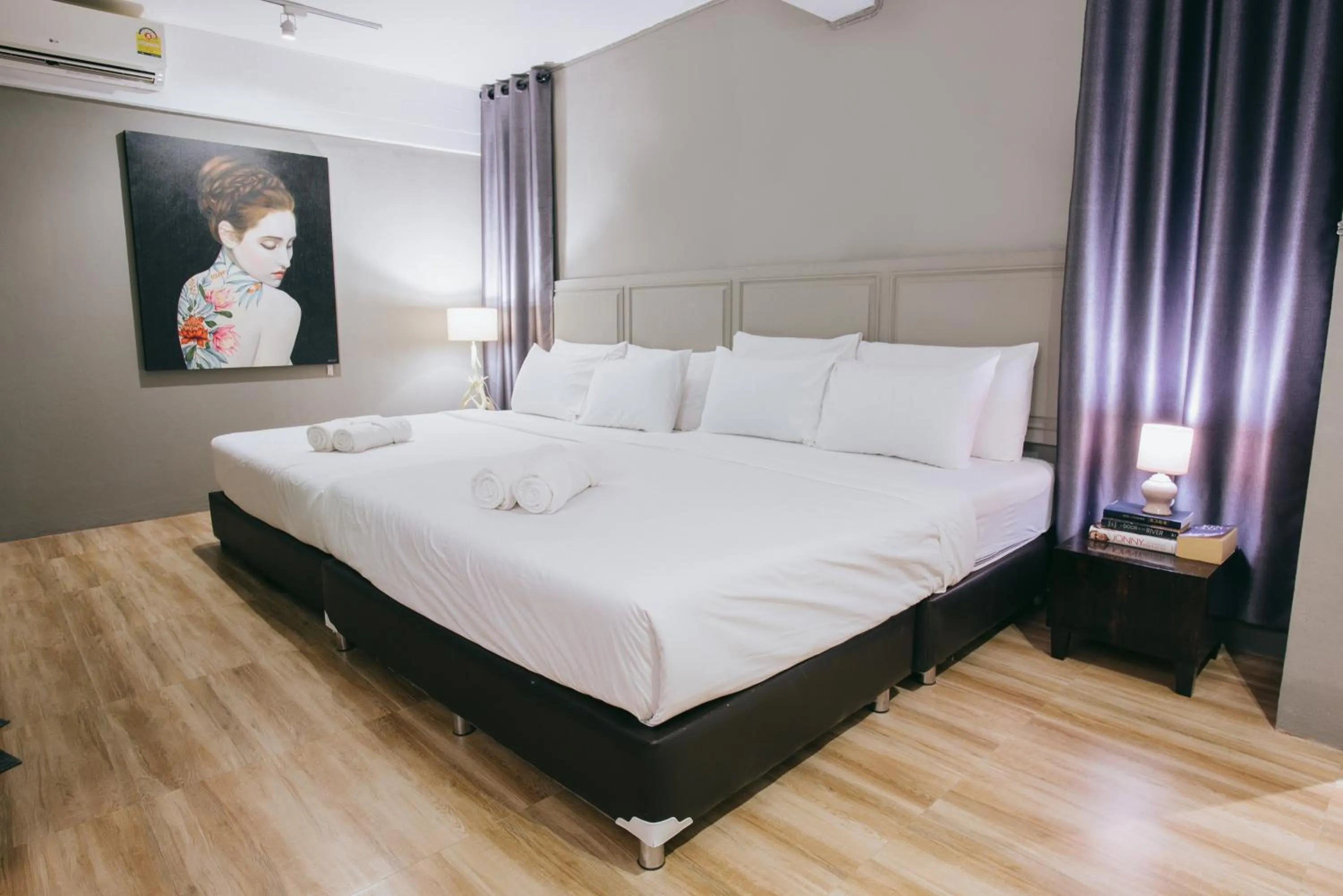 Bed in Sabaiday Guesthouse Nimman