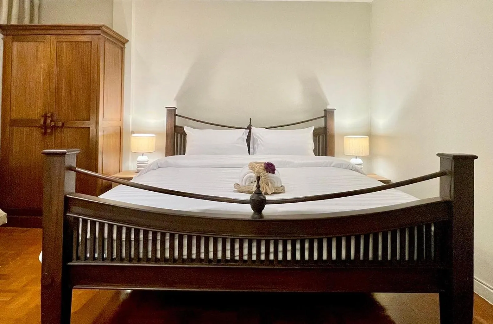 Bed in Sabaiday Guesthouse Nimman