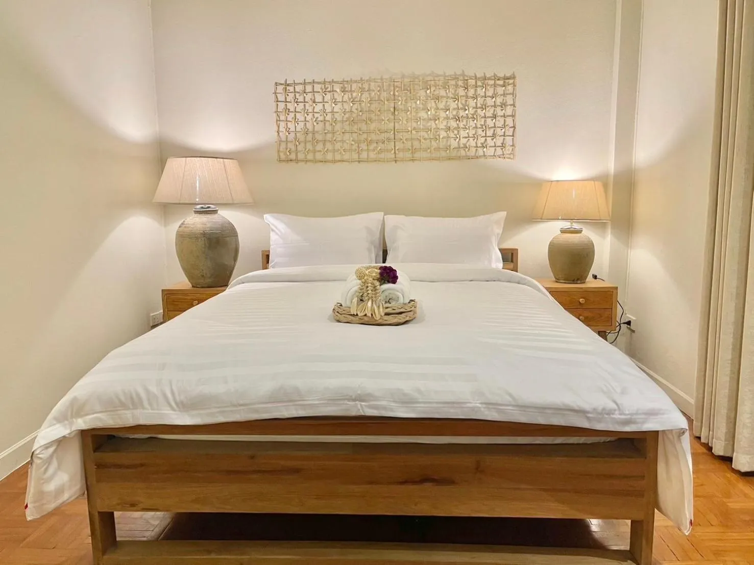 Bed in Sabaiday Guesthouse Nimman