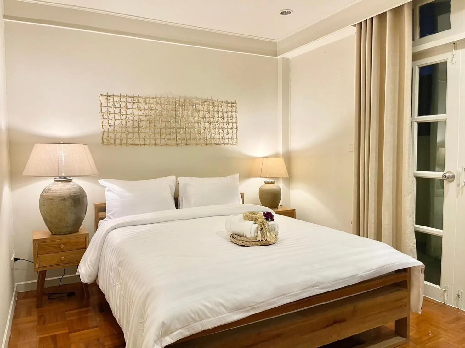 Bed in Sabaiday Guesthouse Nimman