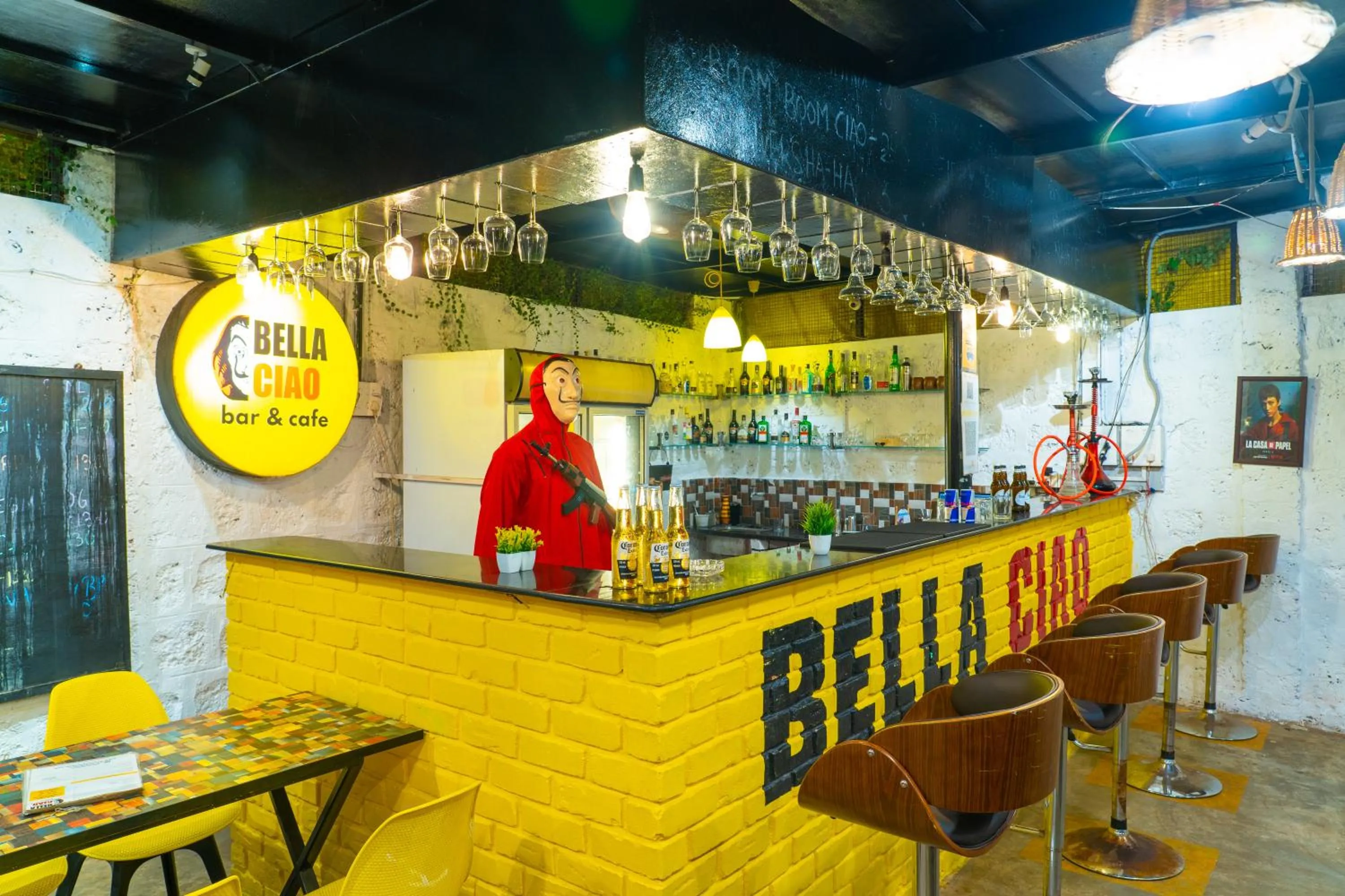 Lounge or bar in Whoopers Hostel Palolem