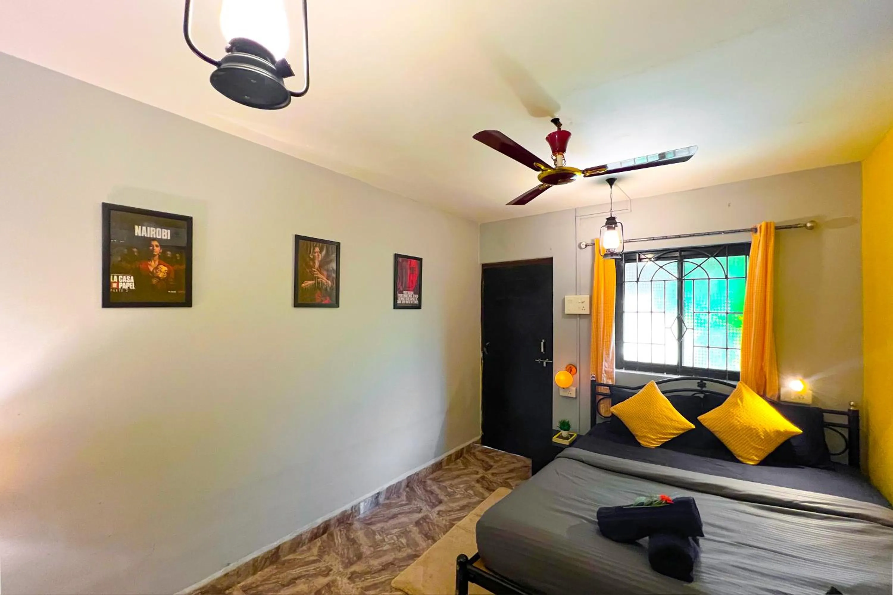 Bedroom, Bed in Whoopers Hostel Palolem