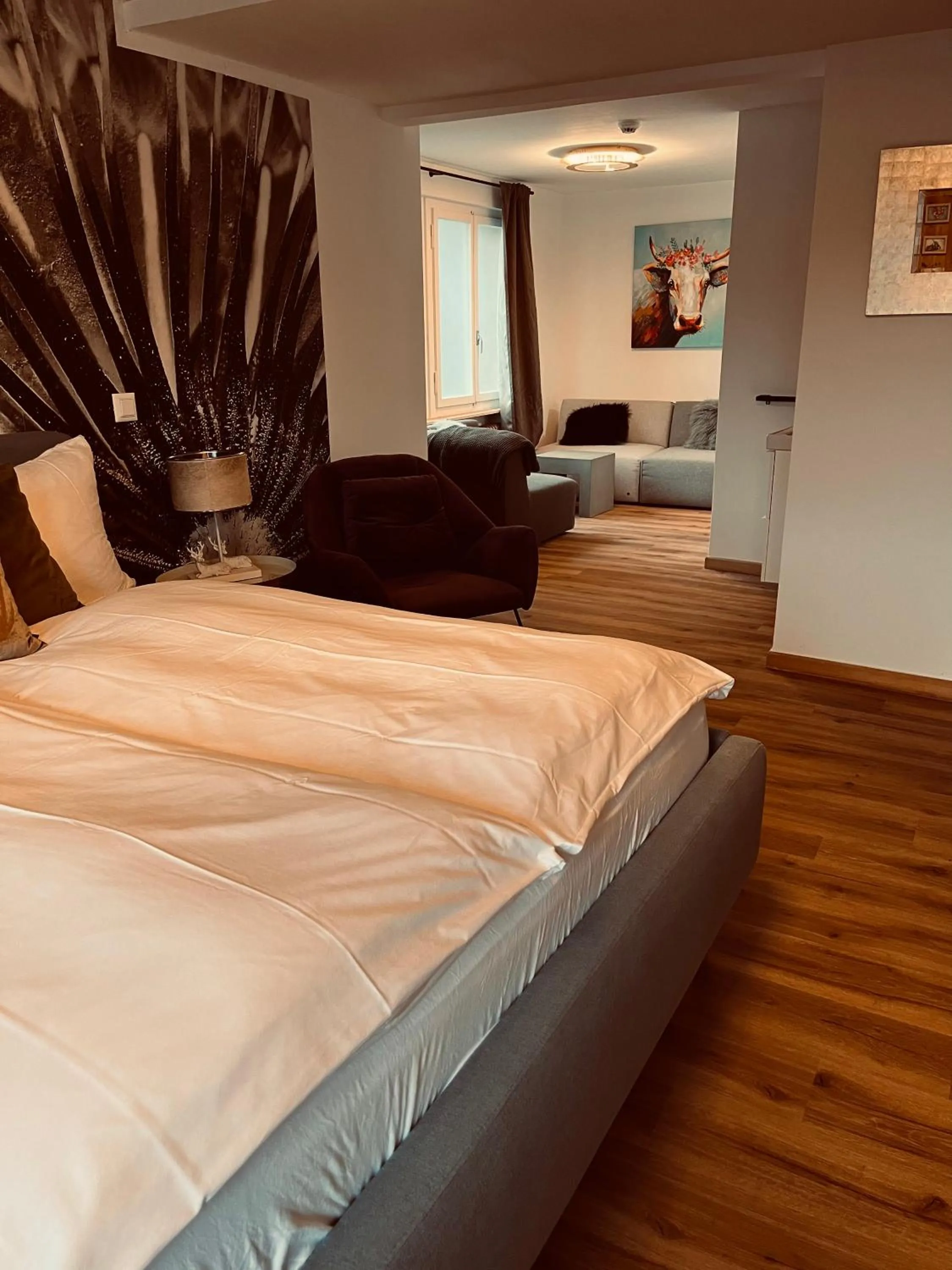 Bed in Boutique Hotel Bellevue B&B am Brienzersee Iseltwald Interlaken