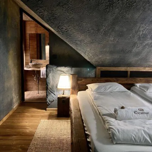 Bed in Excalibur miniHotel