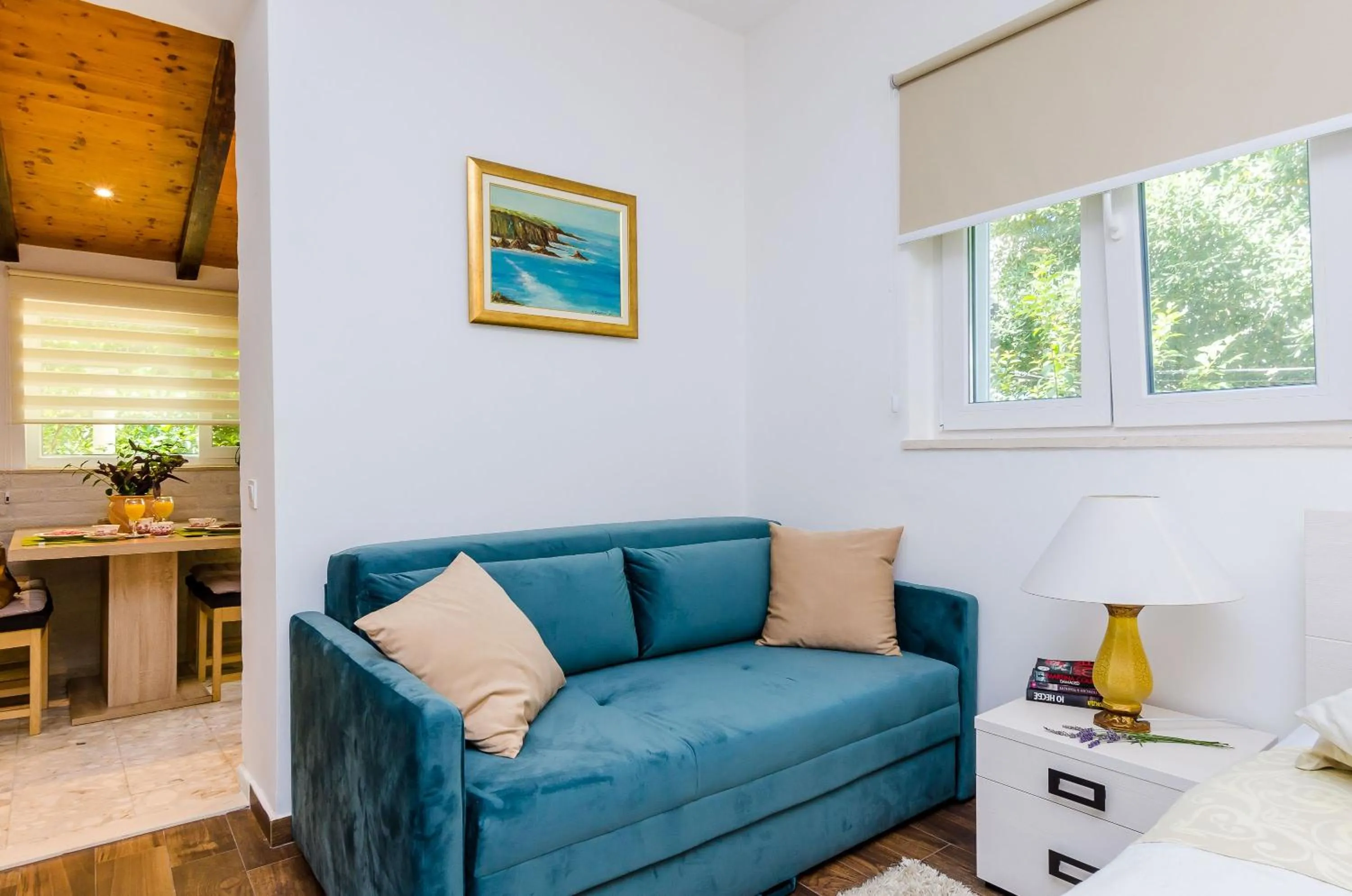 Seating area in Camelia Luxury Apartments