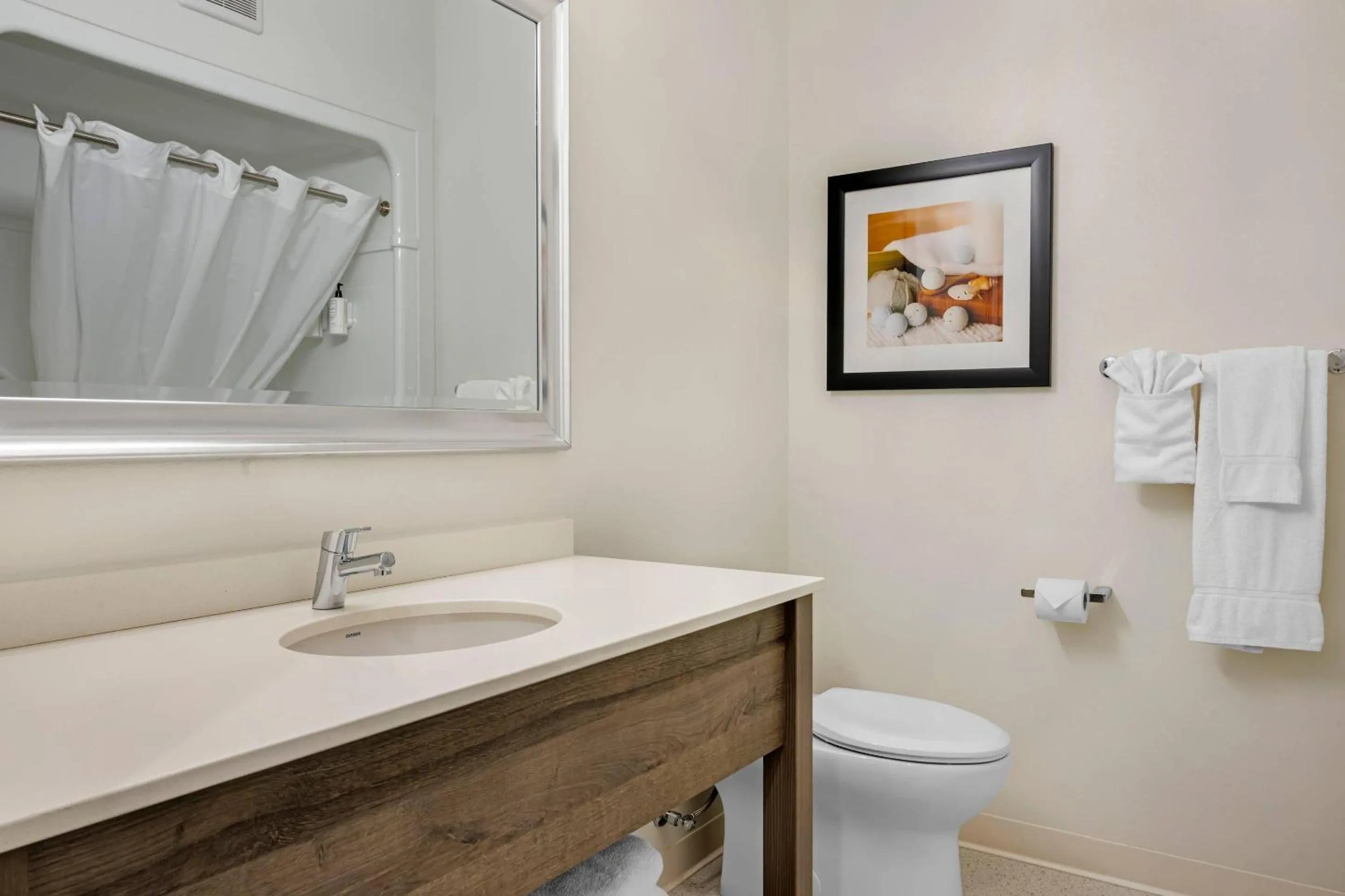 Bedroom in Amsterdam Inn & Suites, an Ascend Collection Hotel