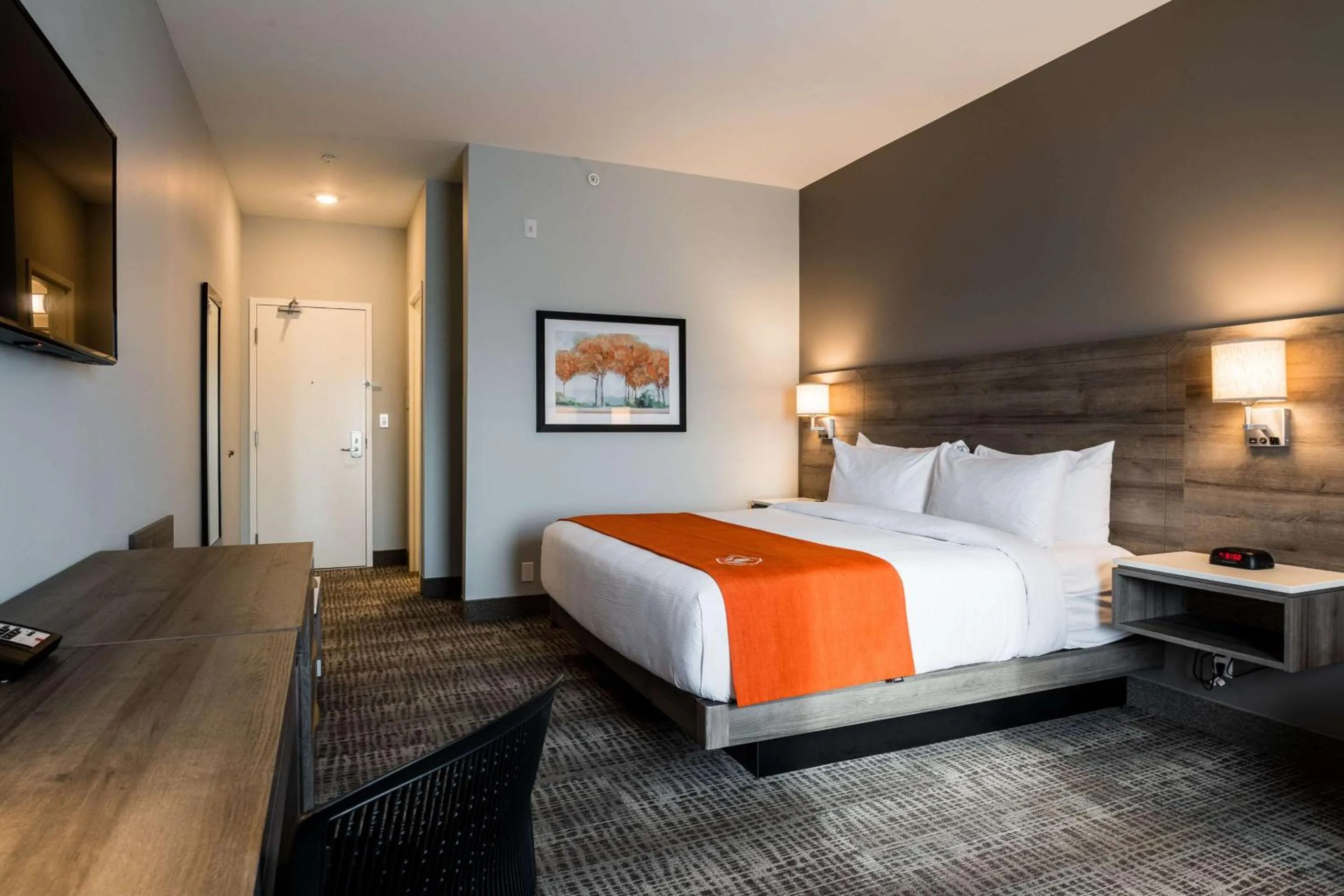 Bedroom, Bed in Amsterdam Inn & Suites, an Ascend Collection Hotel