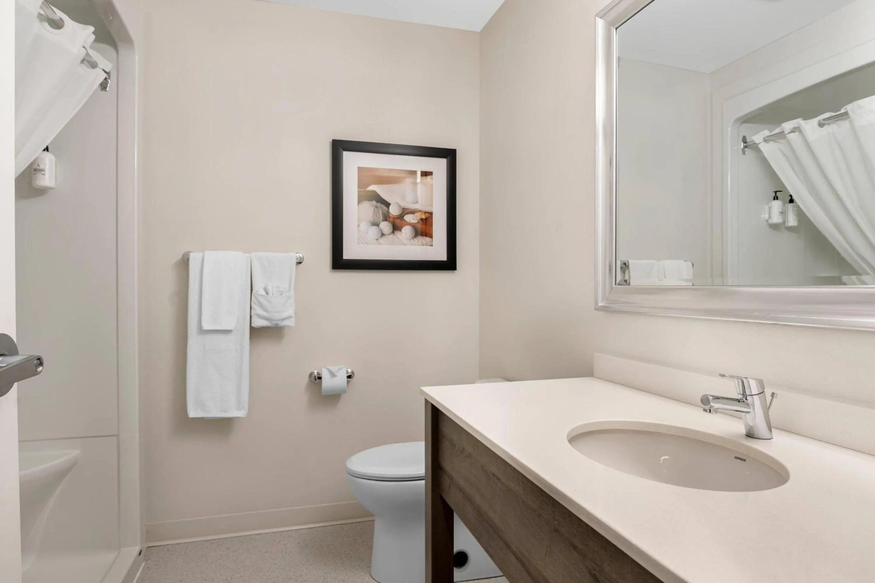 Bedroom in Amsterdam Inn & Suites, an Ascend Collection Hotel