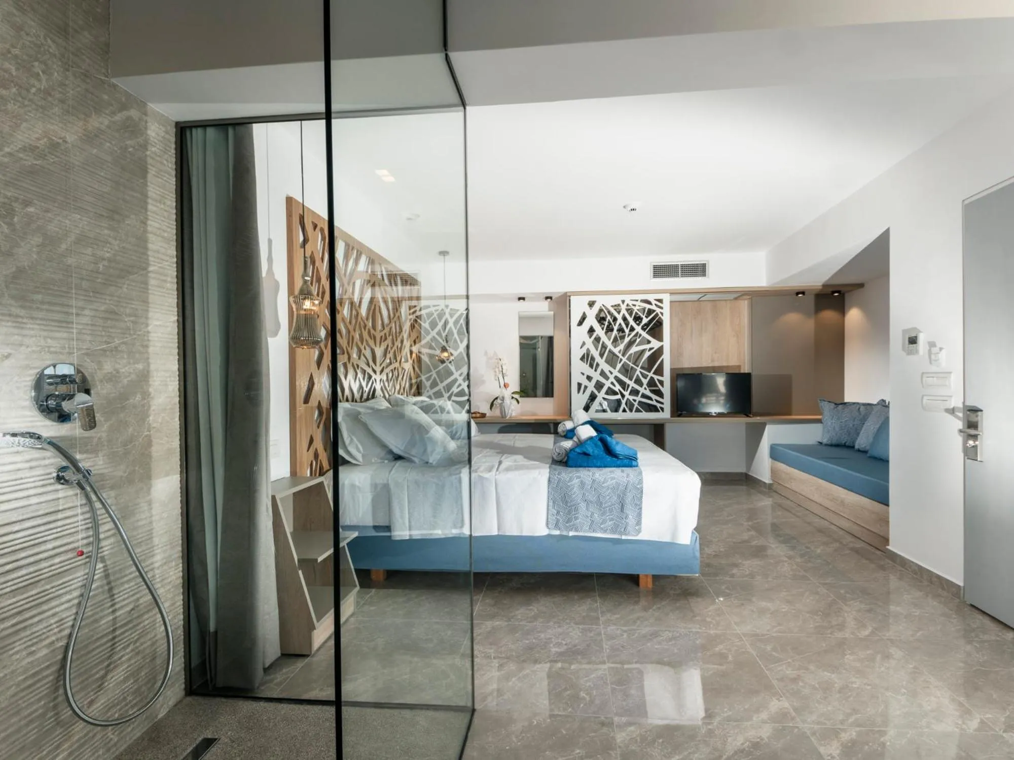 Bathroom in Lymberia Hotel