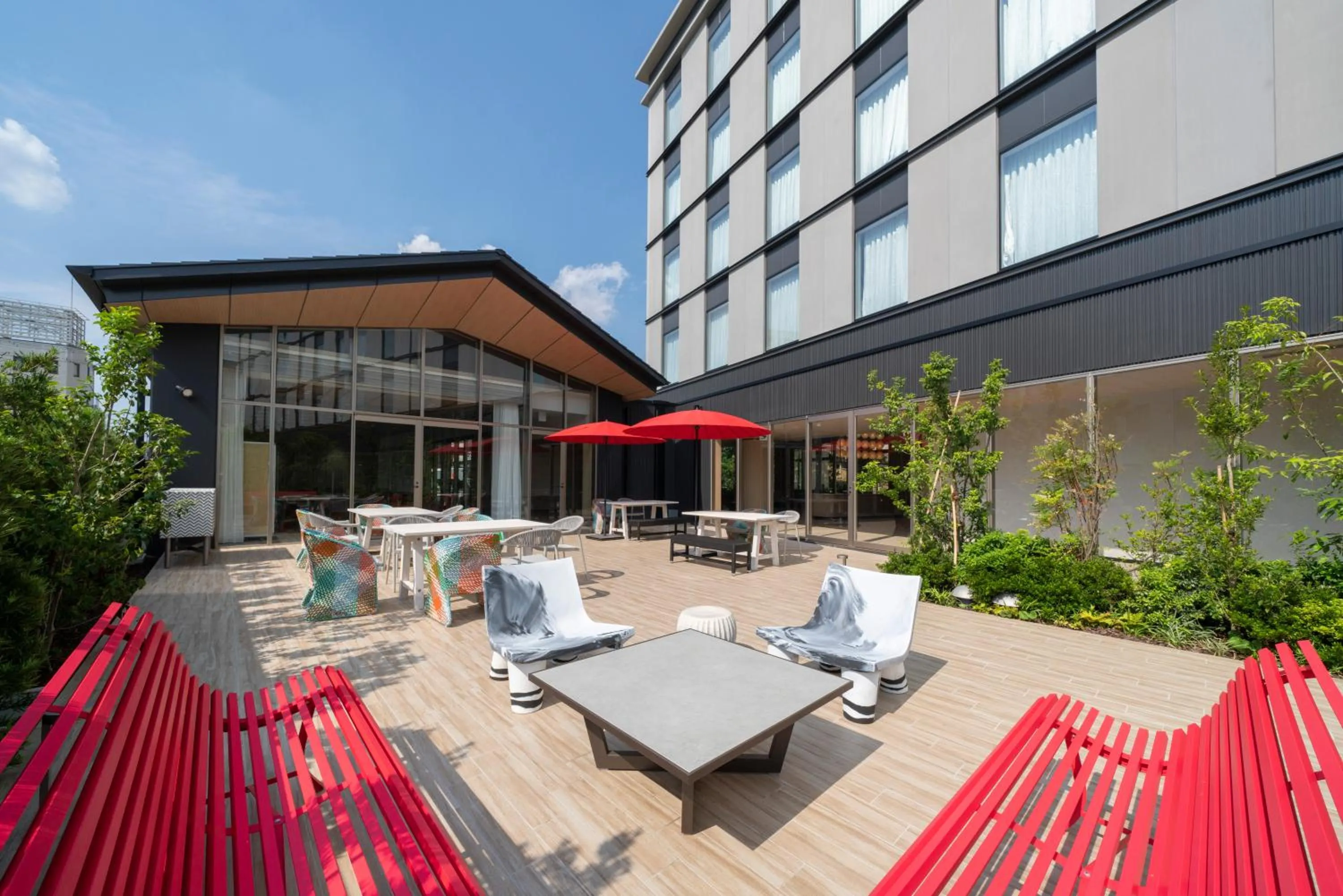 Balcony/Terrace in HOTEL μ STYLE INUYAMA experience