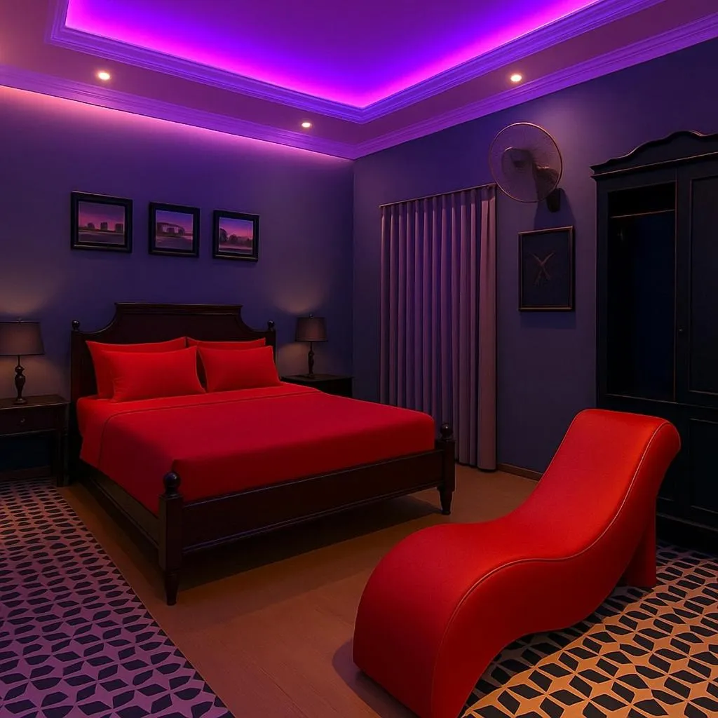 Bed in TTR Skypool View Hotel