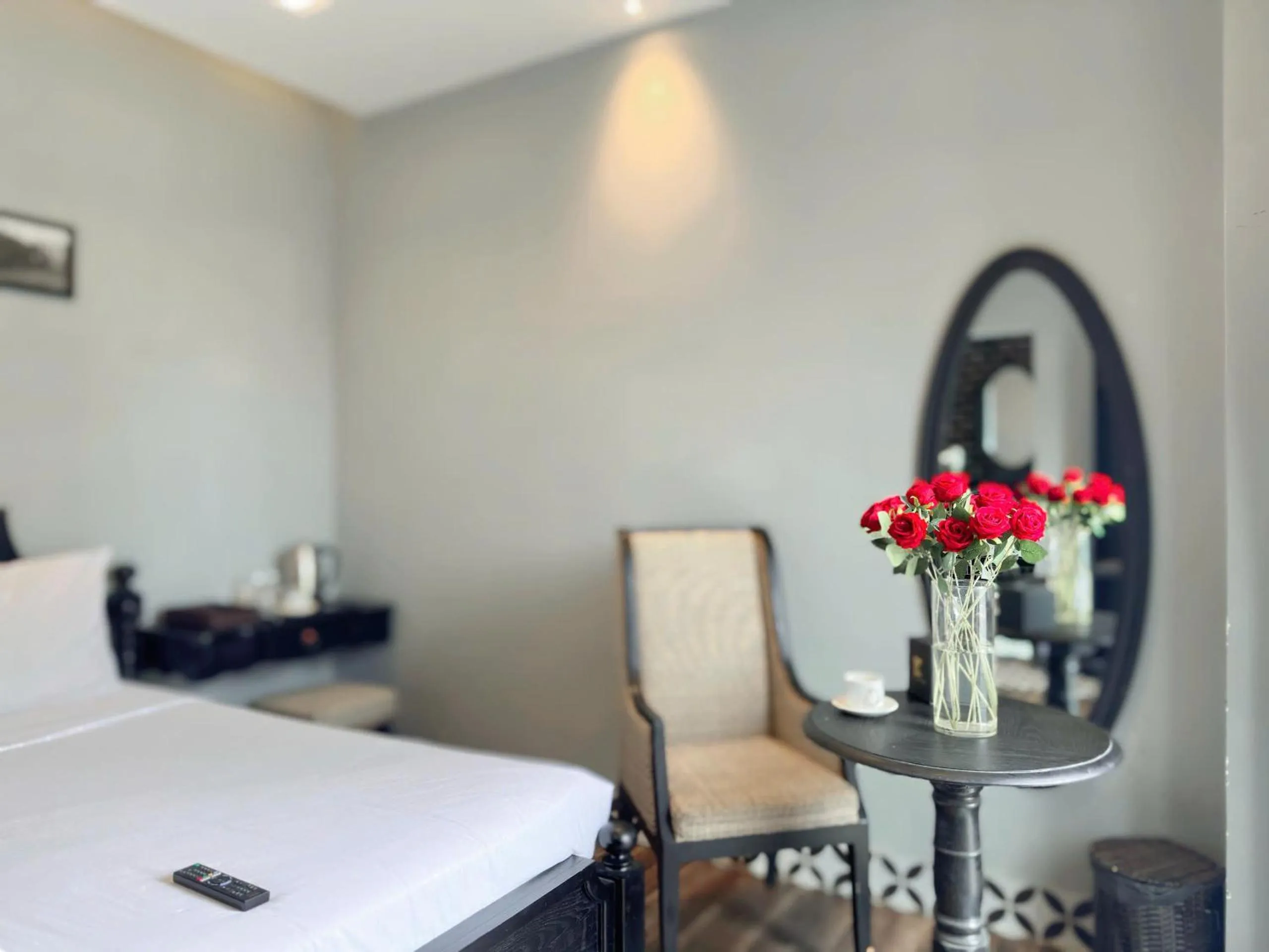 Bed in TTR Skypool View Hotel