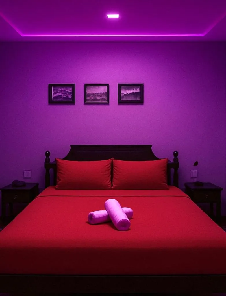 Bed in TTR Skypool View Hotel