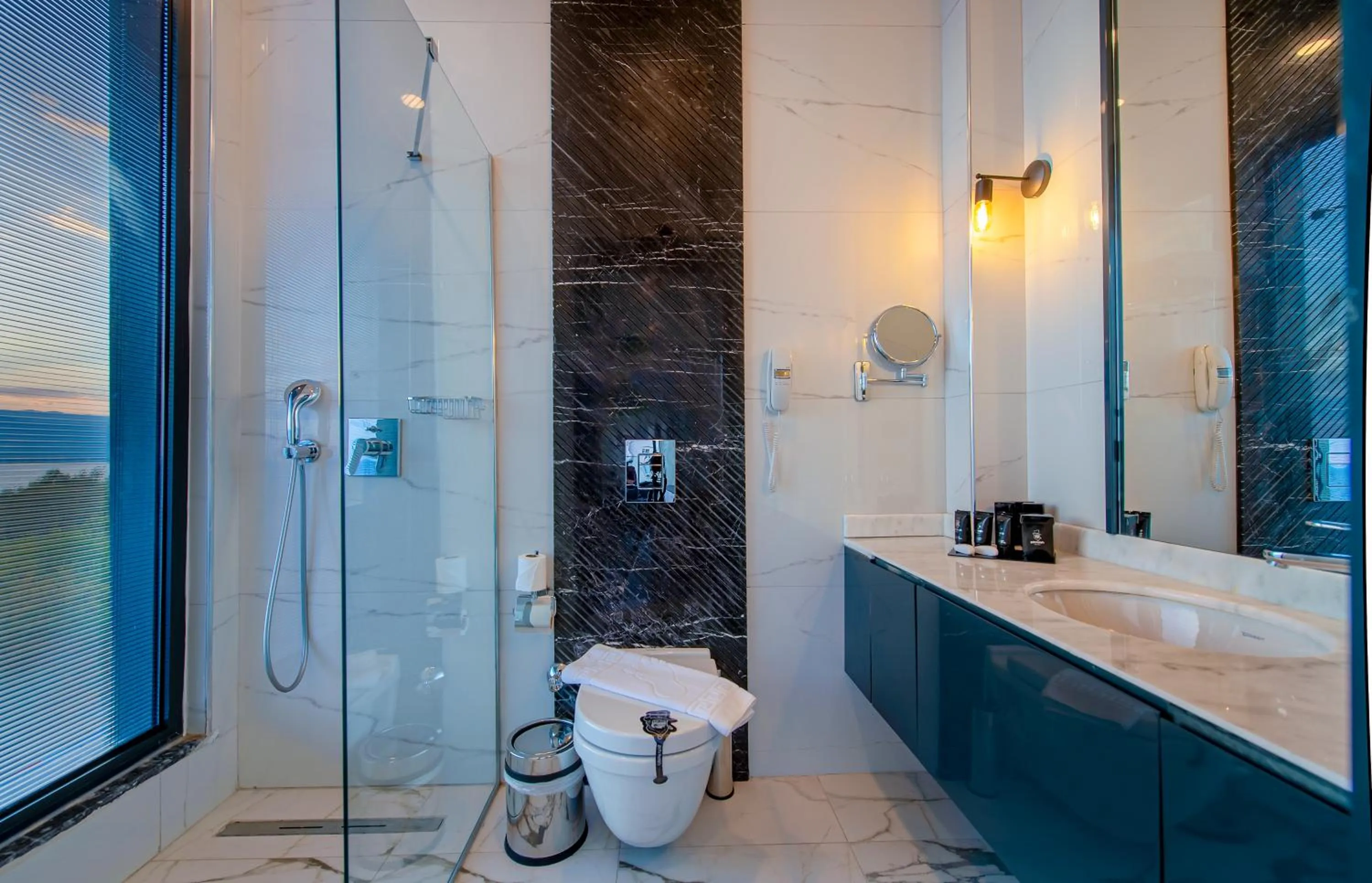 Bathroom in Lucky Monkey Hotel