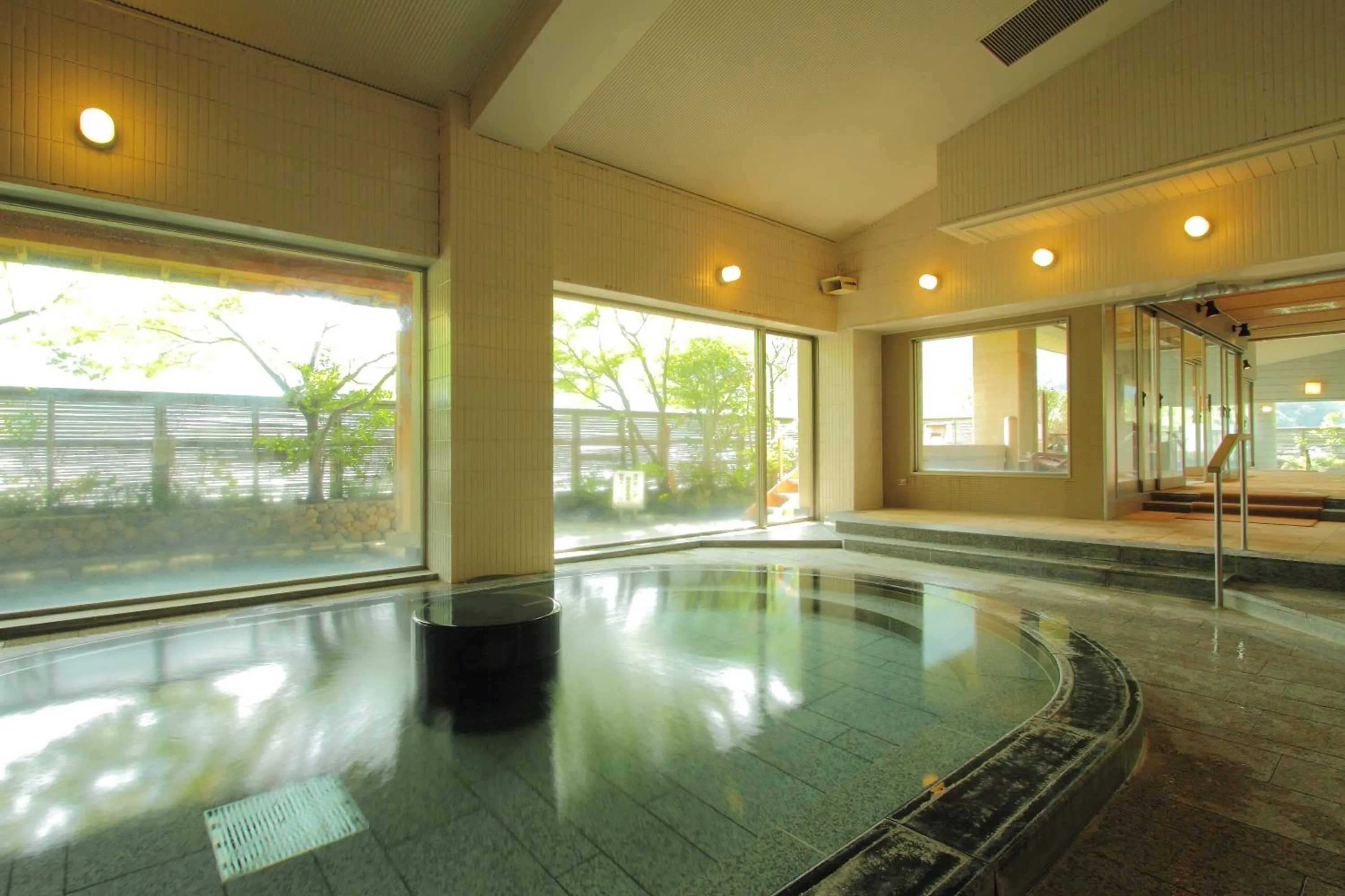 Hot Spring Bath in Hakone Yumoto Onsen Hotel Kajikaso