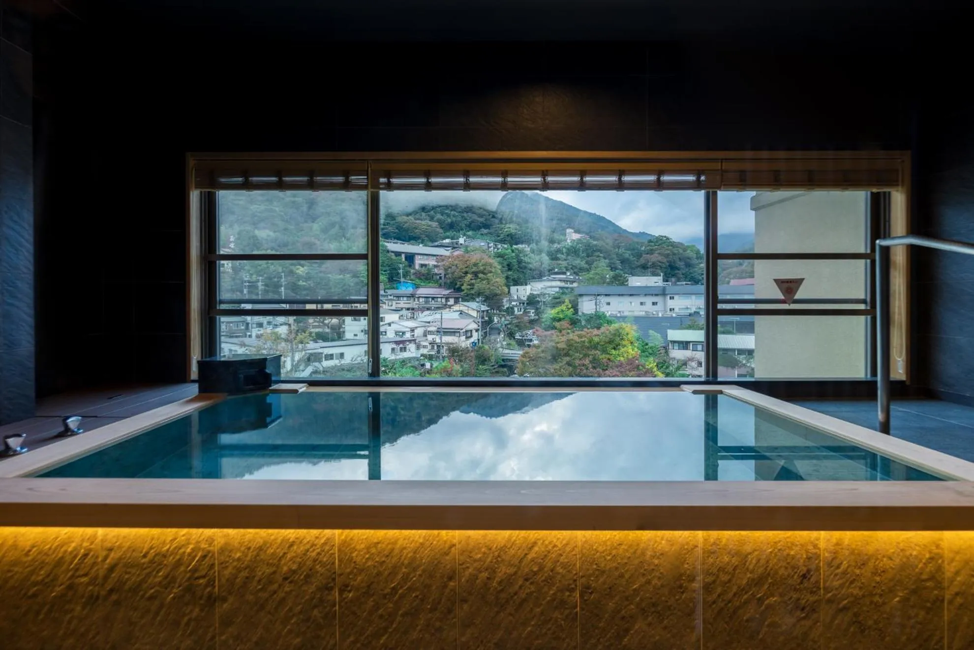 Hot Spring Bath in Hakone Yumoto Onsen Hotel Kajikaso