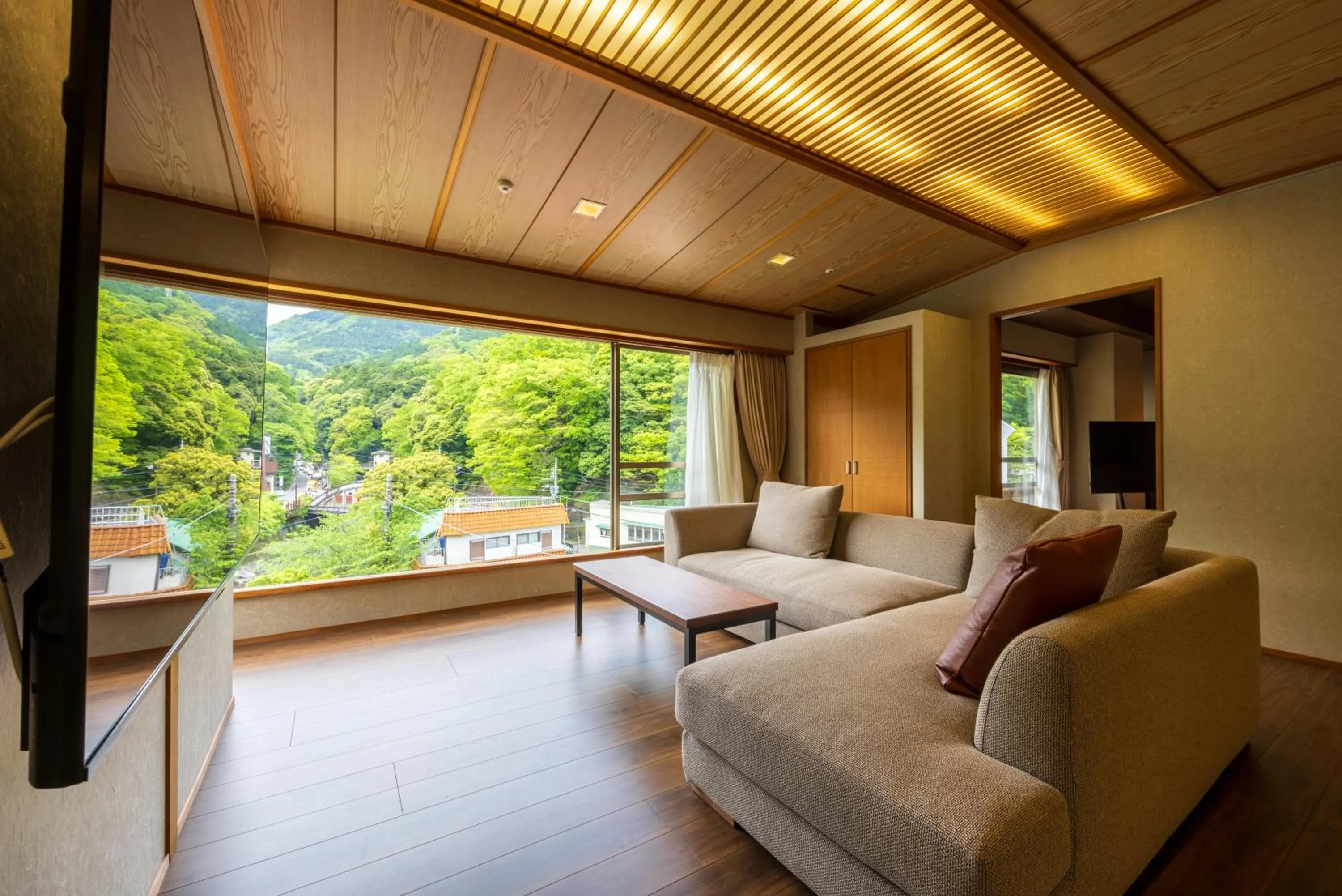 Living room in Hakone Yumoto Onsen Hotel Kajikaso