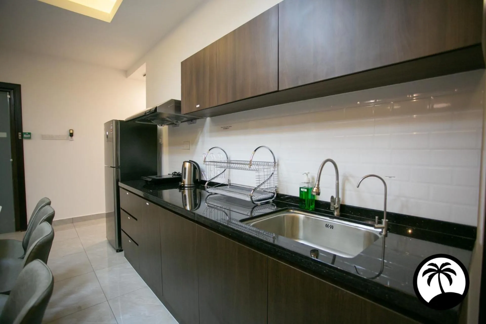 Kitchen or kitchenette in Paradise Suite at KK Times Square, beside Imago
