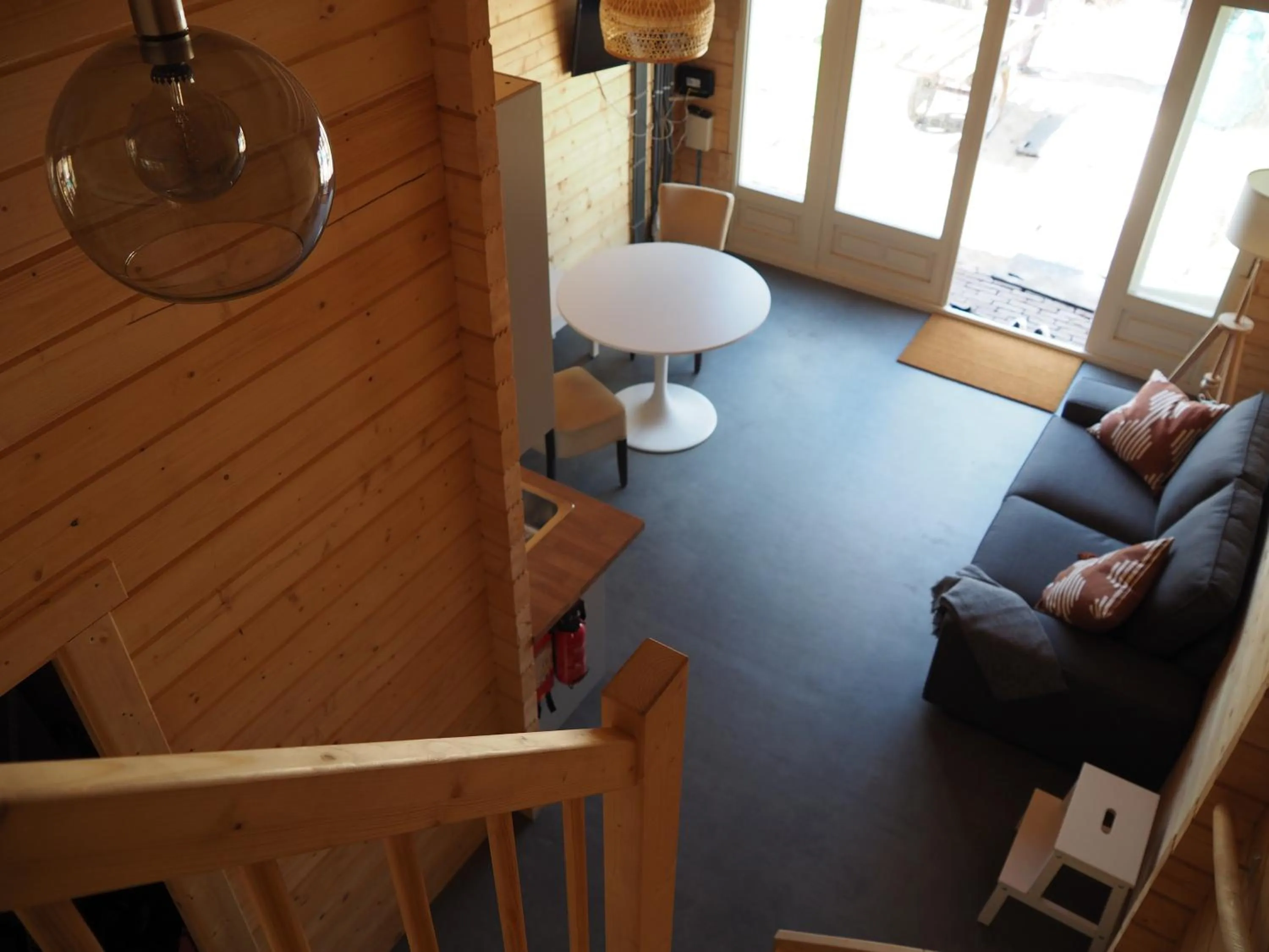 Seating area in Polderlodge