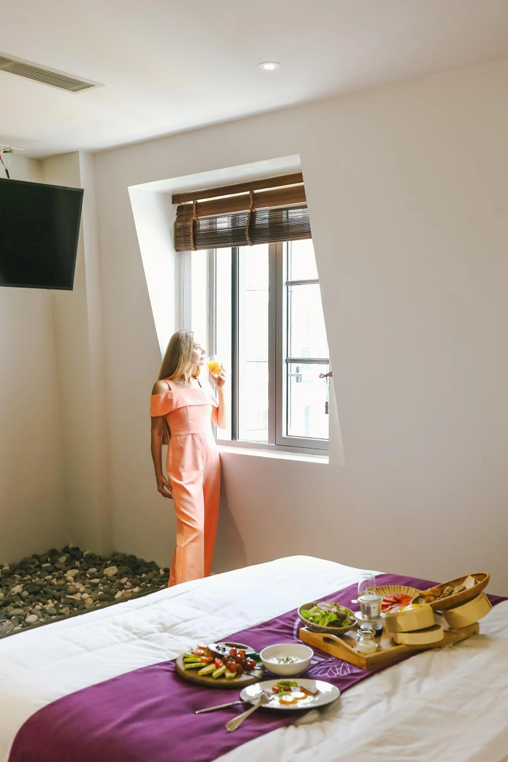 Bed in JM Boutique Hotel