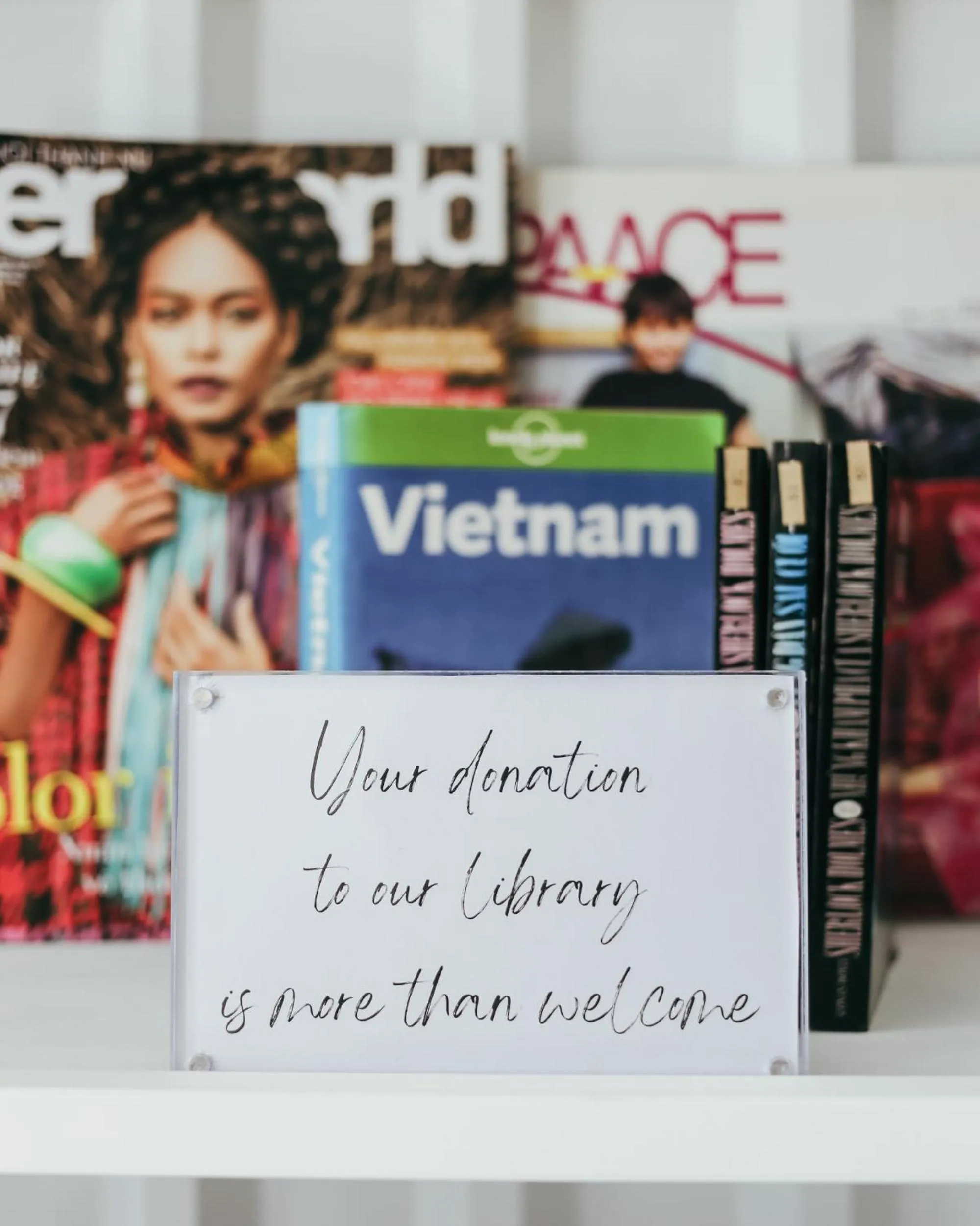 Library in JM Boutique Hotel