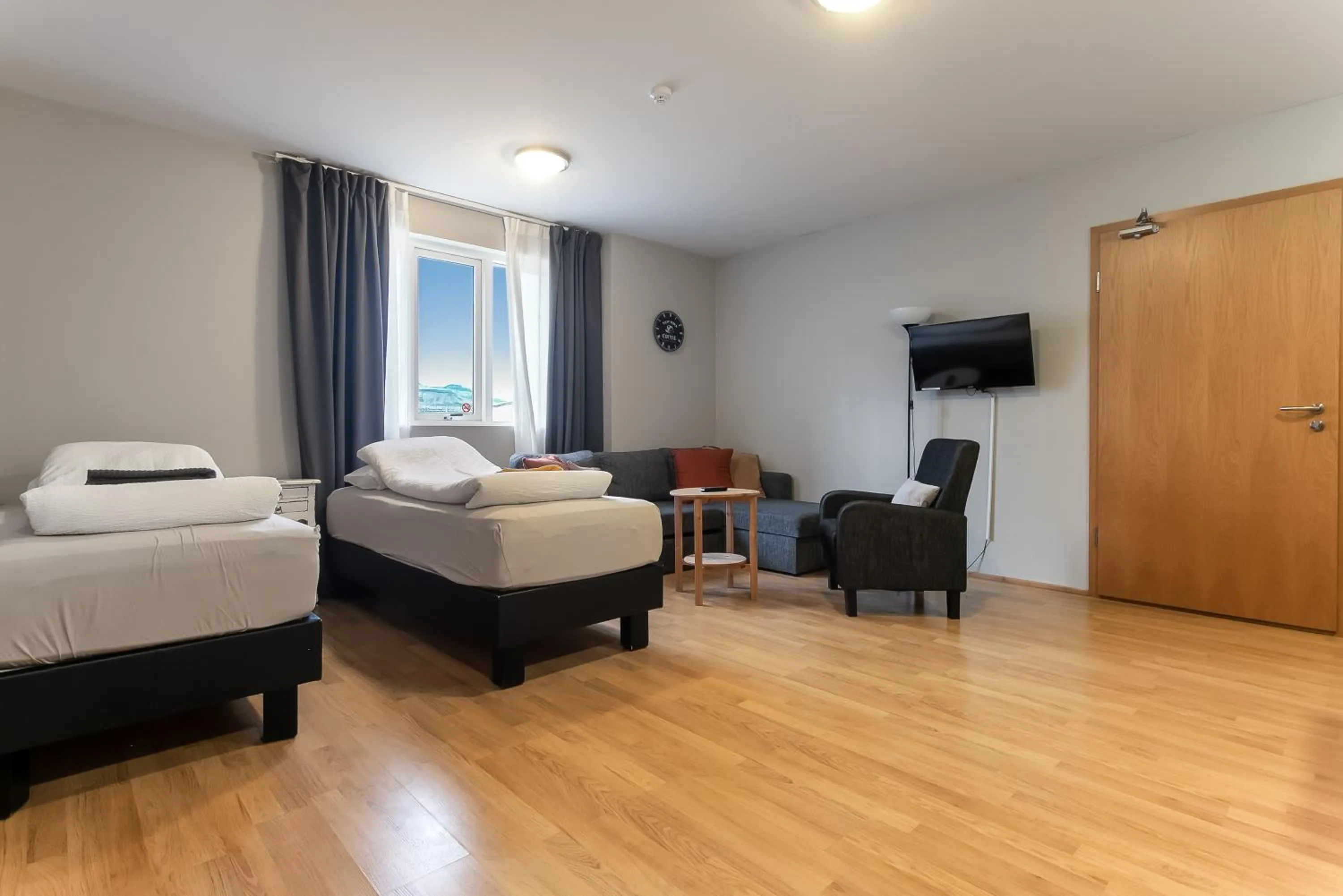 Bed in Stöð Guesthouse and apartments