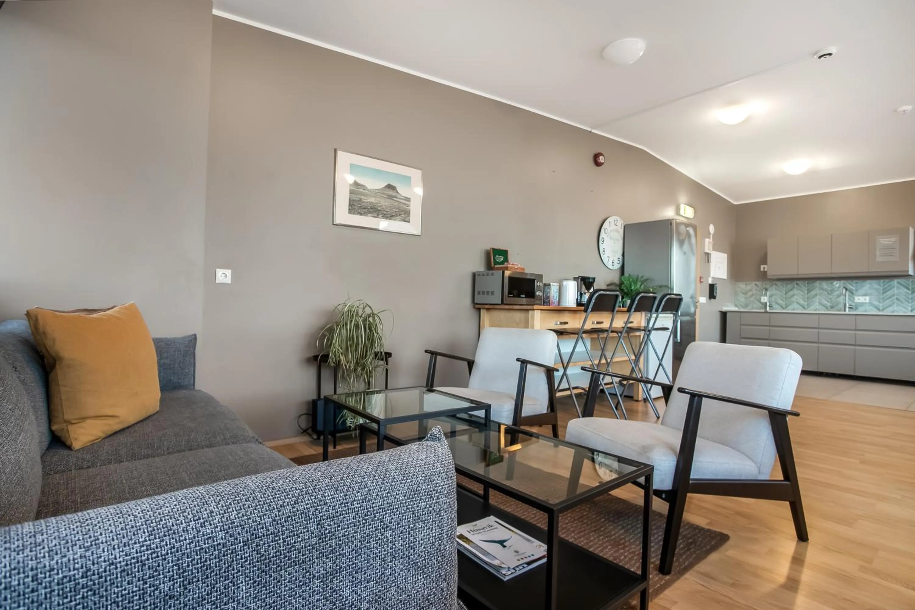 Seating area in Stöð Guesthouse and apartments