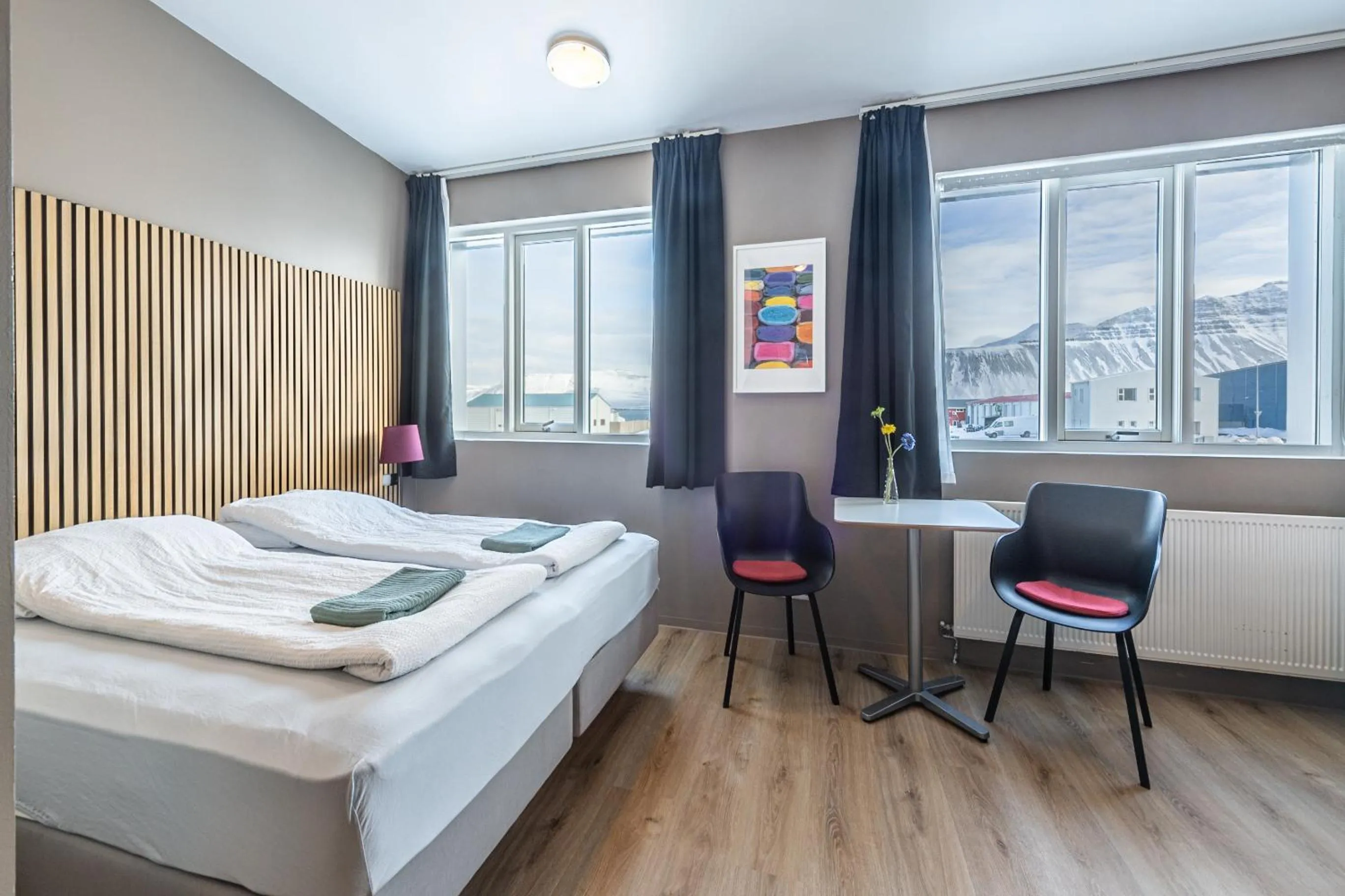 Bed in Stöð Guesthouse and apartments