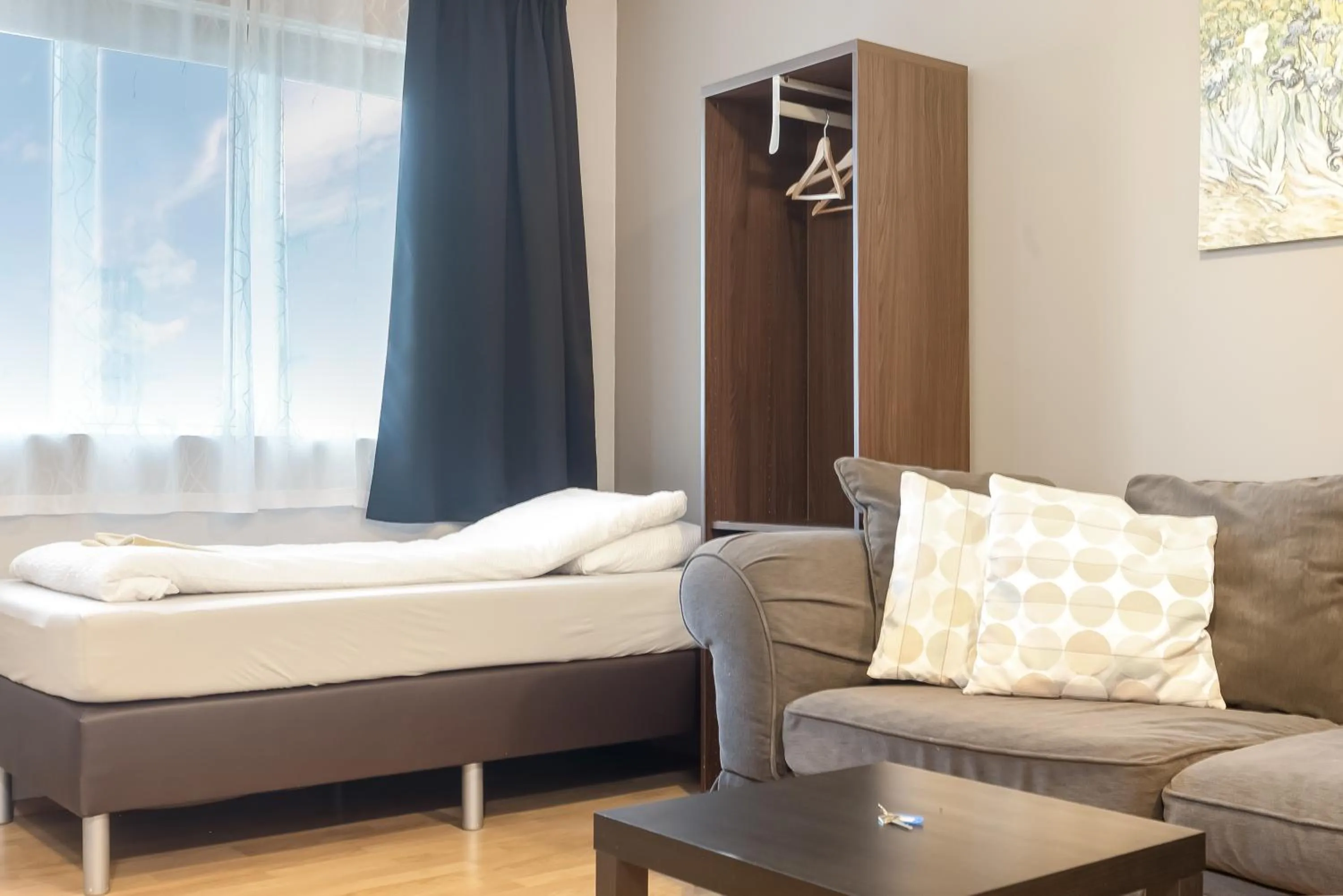 Bed in Stöð Guesthouse and apartments