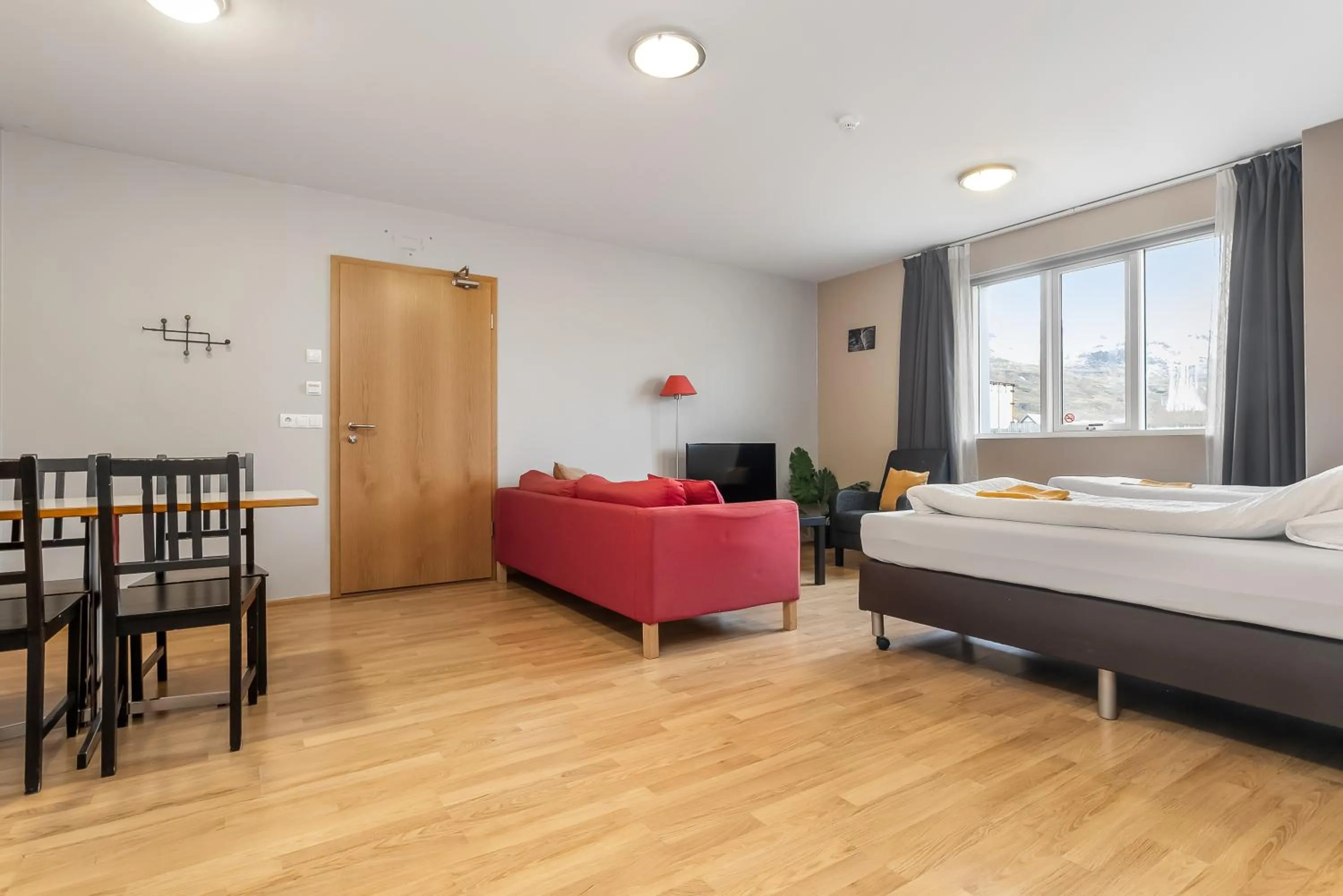 Bed in Stöð Guesthouse and apartments