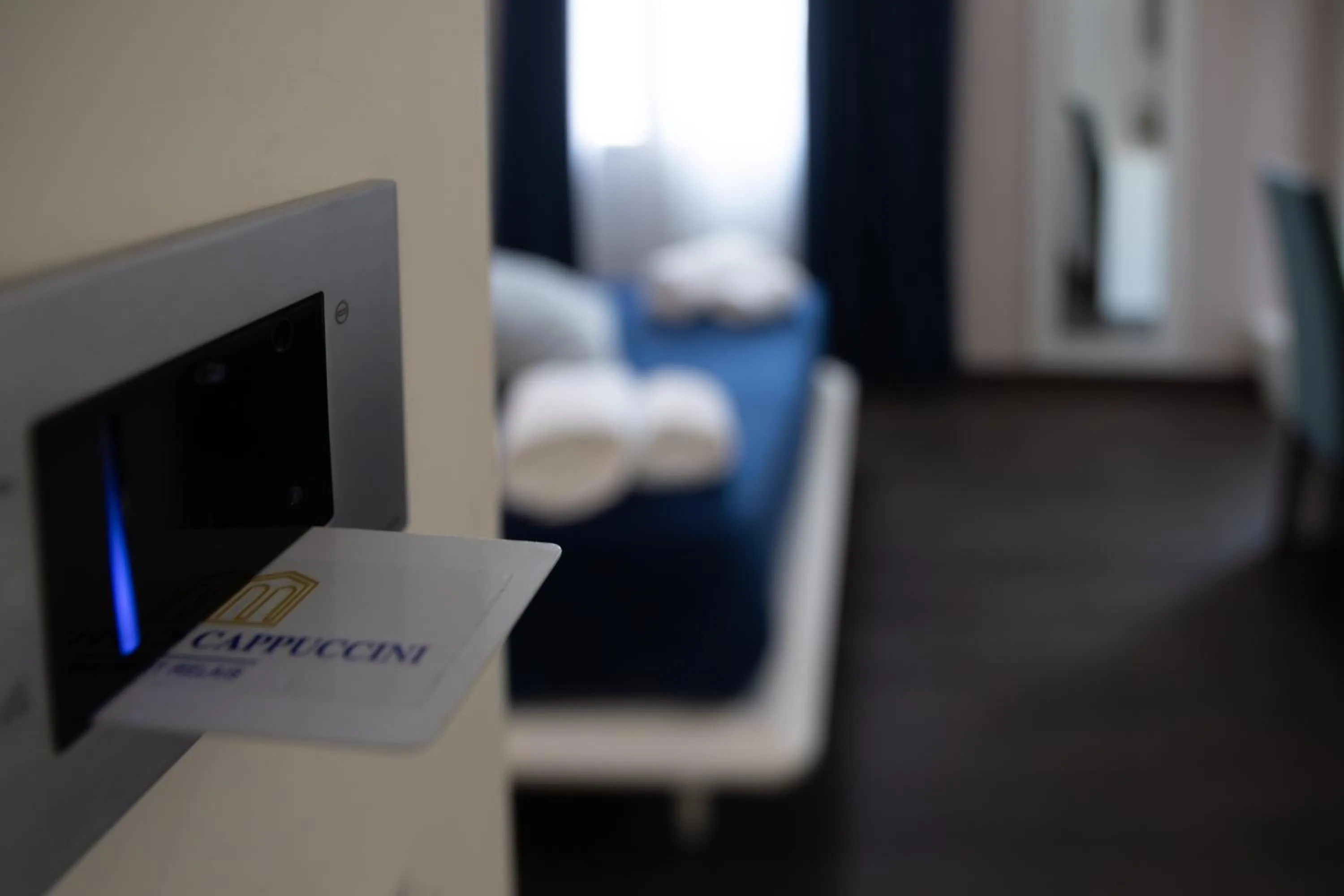 Bed in Palazzo Cappuccini Art Relais