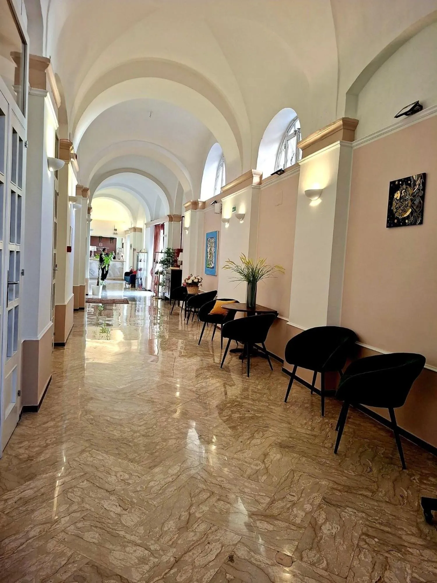 Lobby or reception in Palazzo Cappuccini Art Relais
