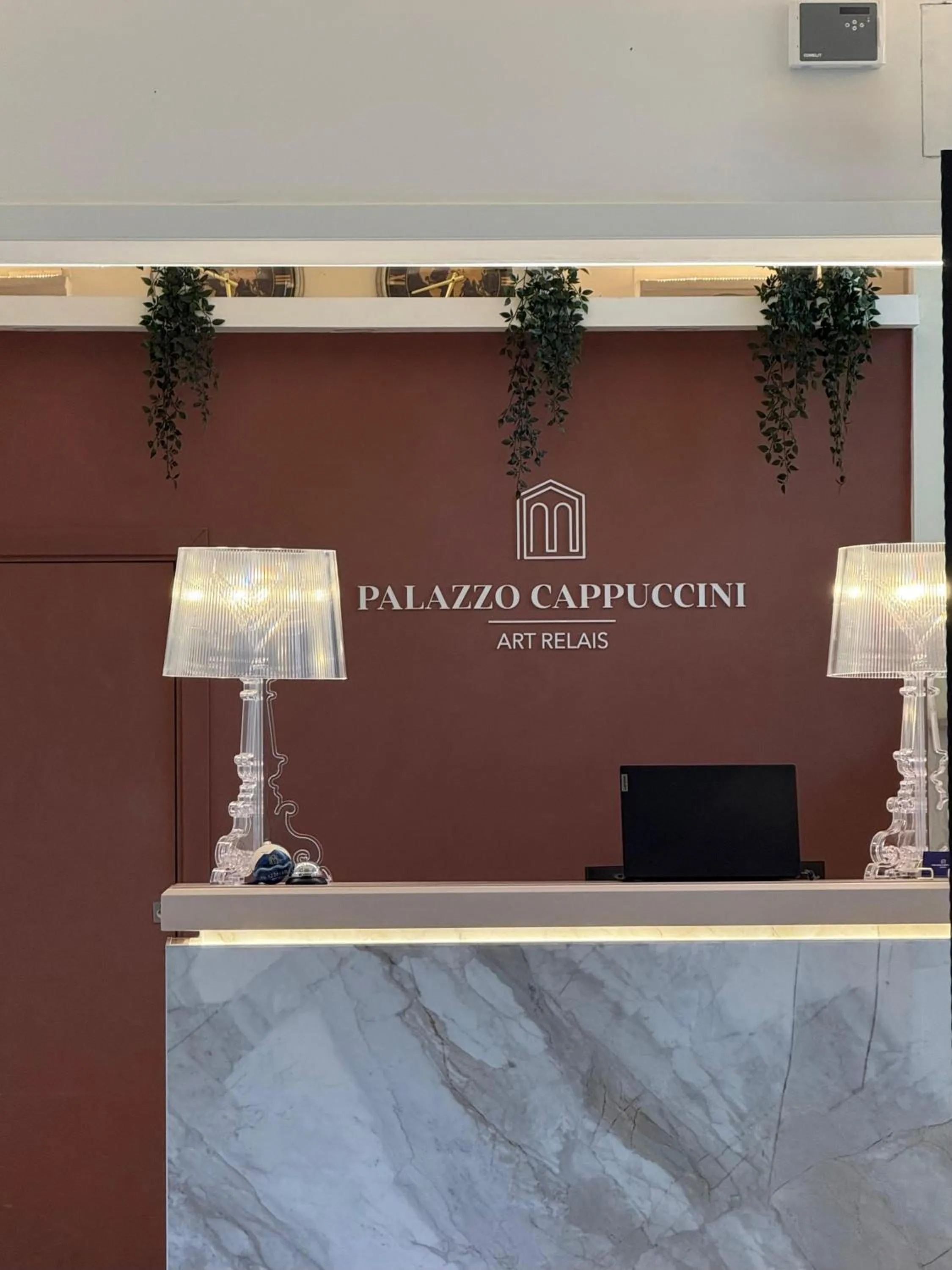 Lobby or reception in Palazzo Cappuccini Art Relais