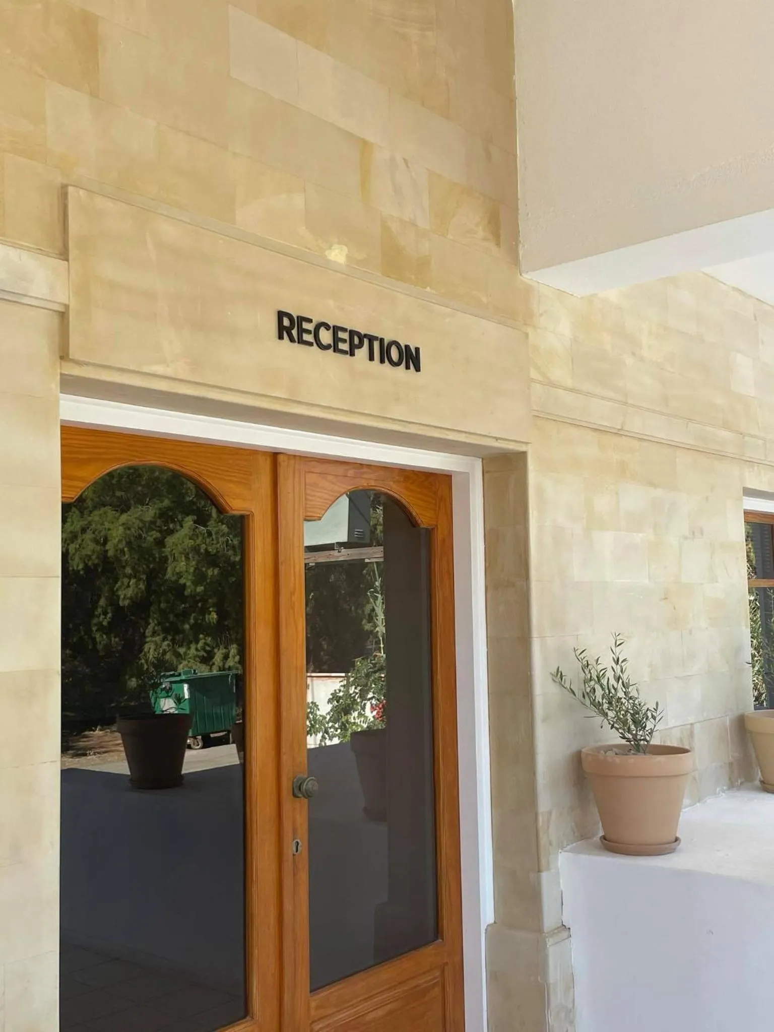 Facade/entrance in Coralli Beach Hotel