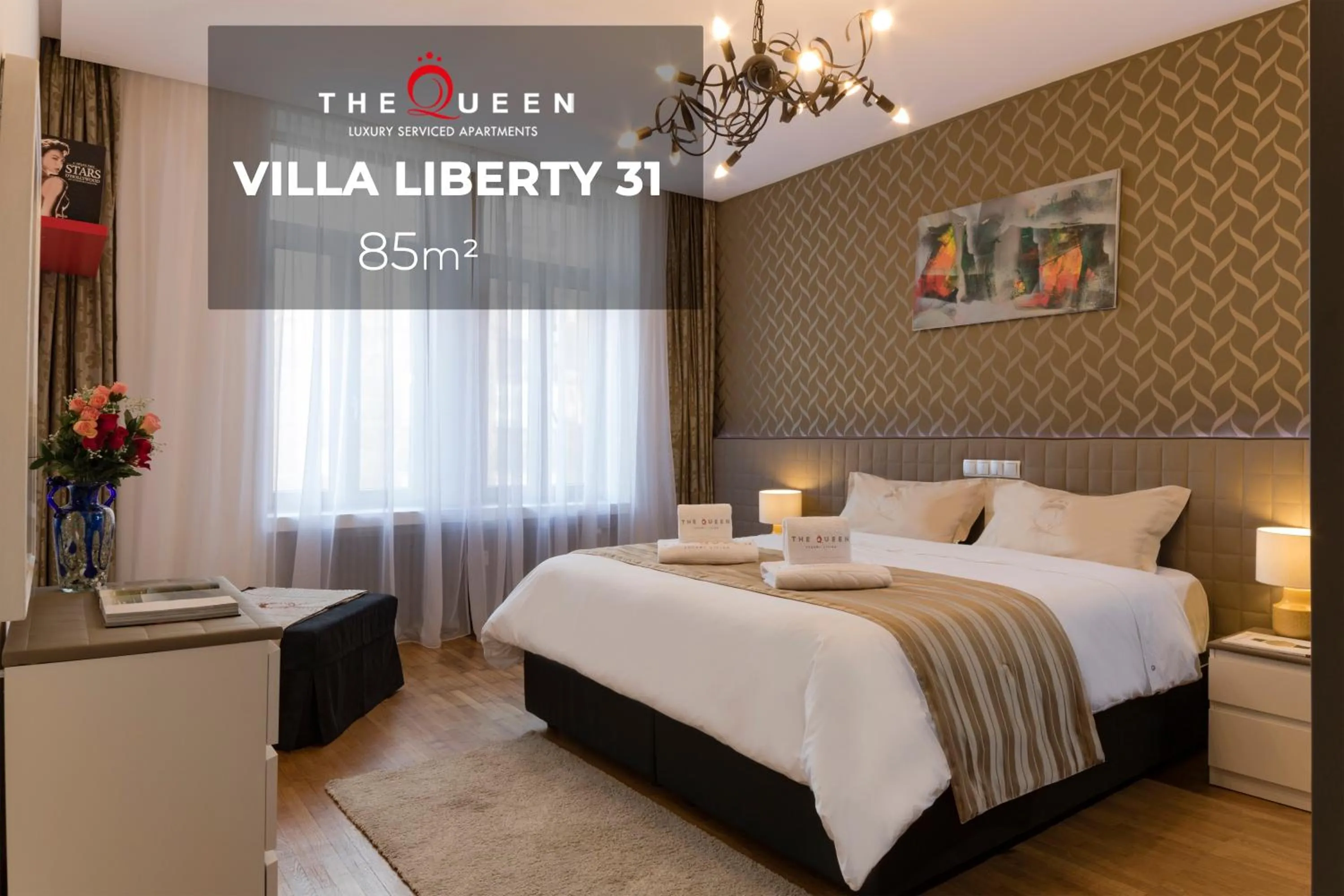 Photo of the whole room, Bed in The Queen Luxury Apartments - Villa Liberty
